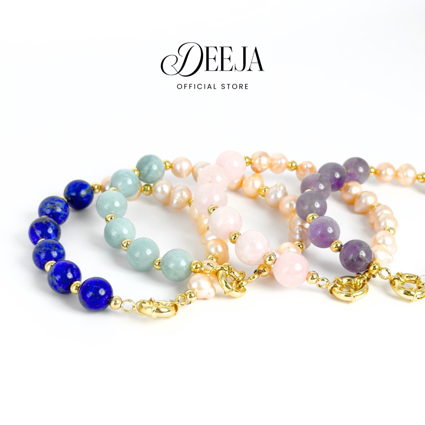 Deeja • Gemstone Freshwater Pearl Bracelet FPB10170
