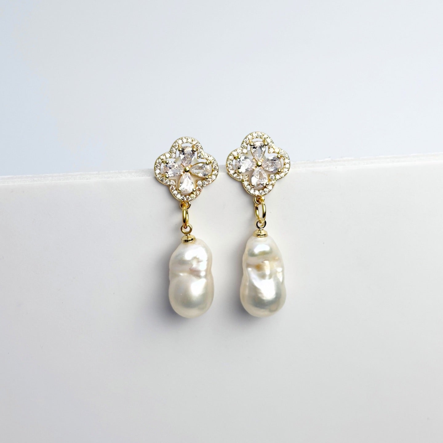 Freshwater Pearl Baroque Dangling Earrings