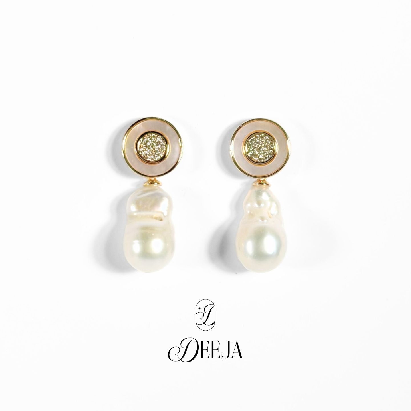 Baroque Freshwater Pearl Dangling Earrings • FWE27