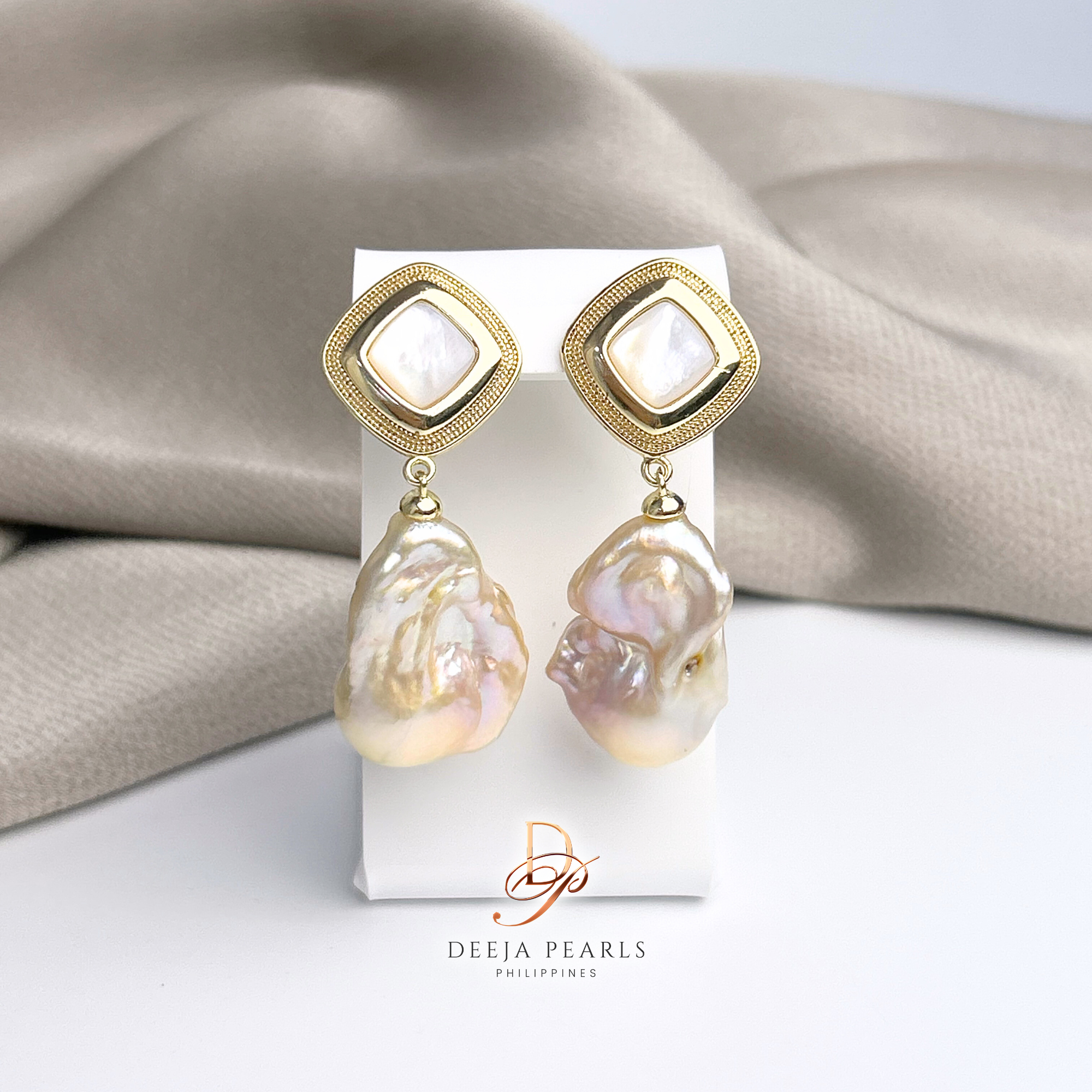 DPE153 • Baroque Freshwater Pearl Dangle Earrings