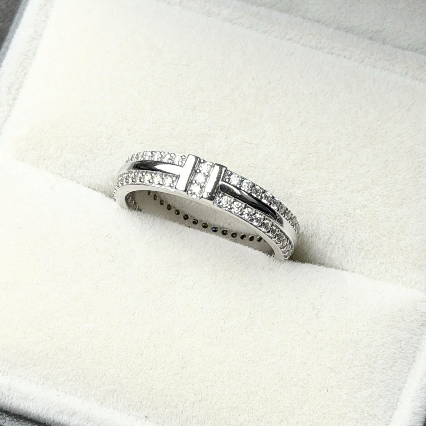 Moissanite 0.009ct Full Eternity Ring | DMR008