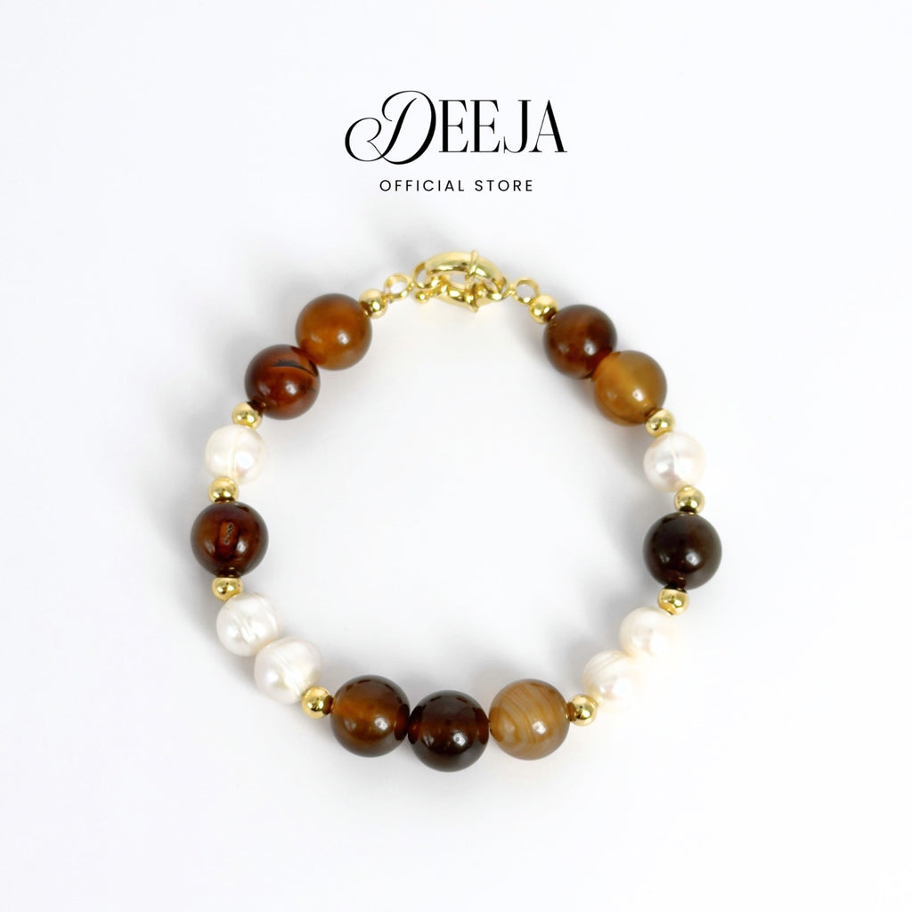 Deeja • Natural Gemstone Bracelet Freshwater Pearl FPB10140
