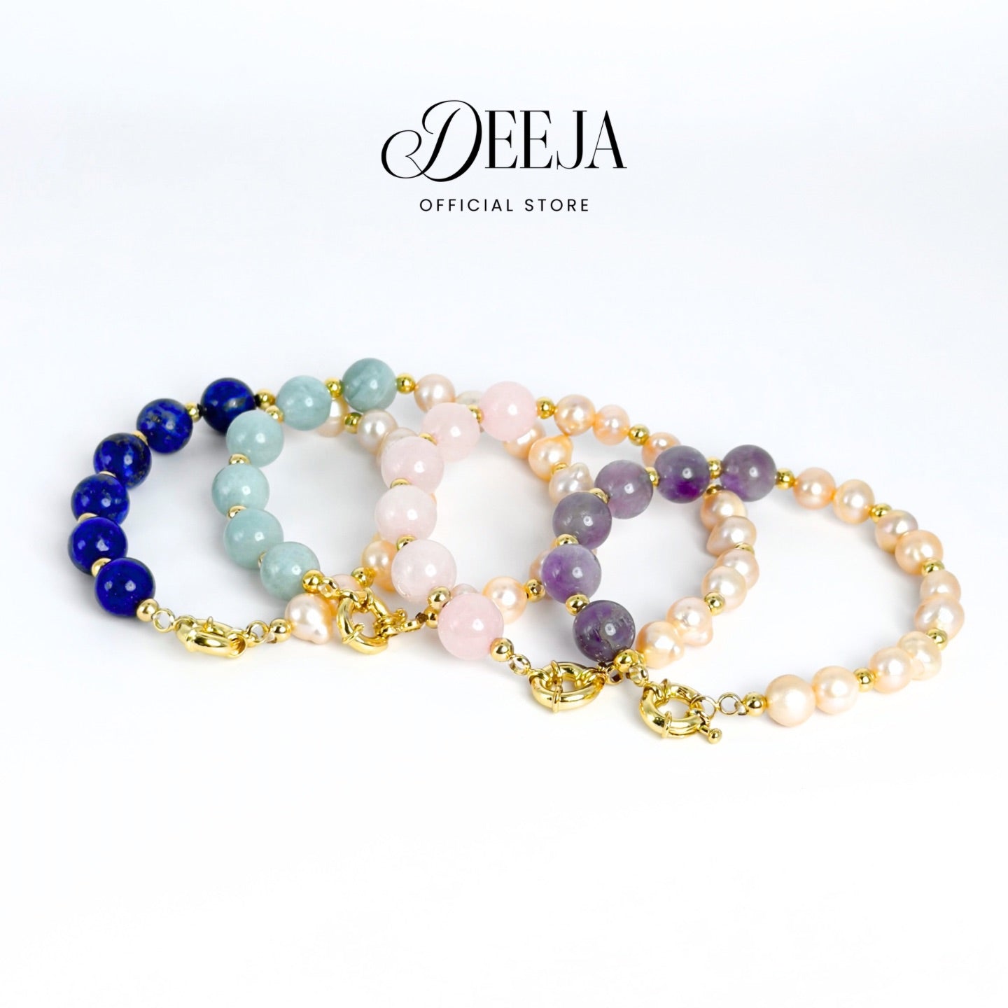 Deeja • Gemstone Freshwater Pearl Bracelet FPB10170