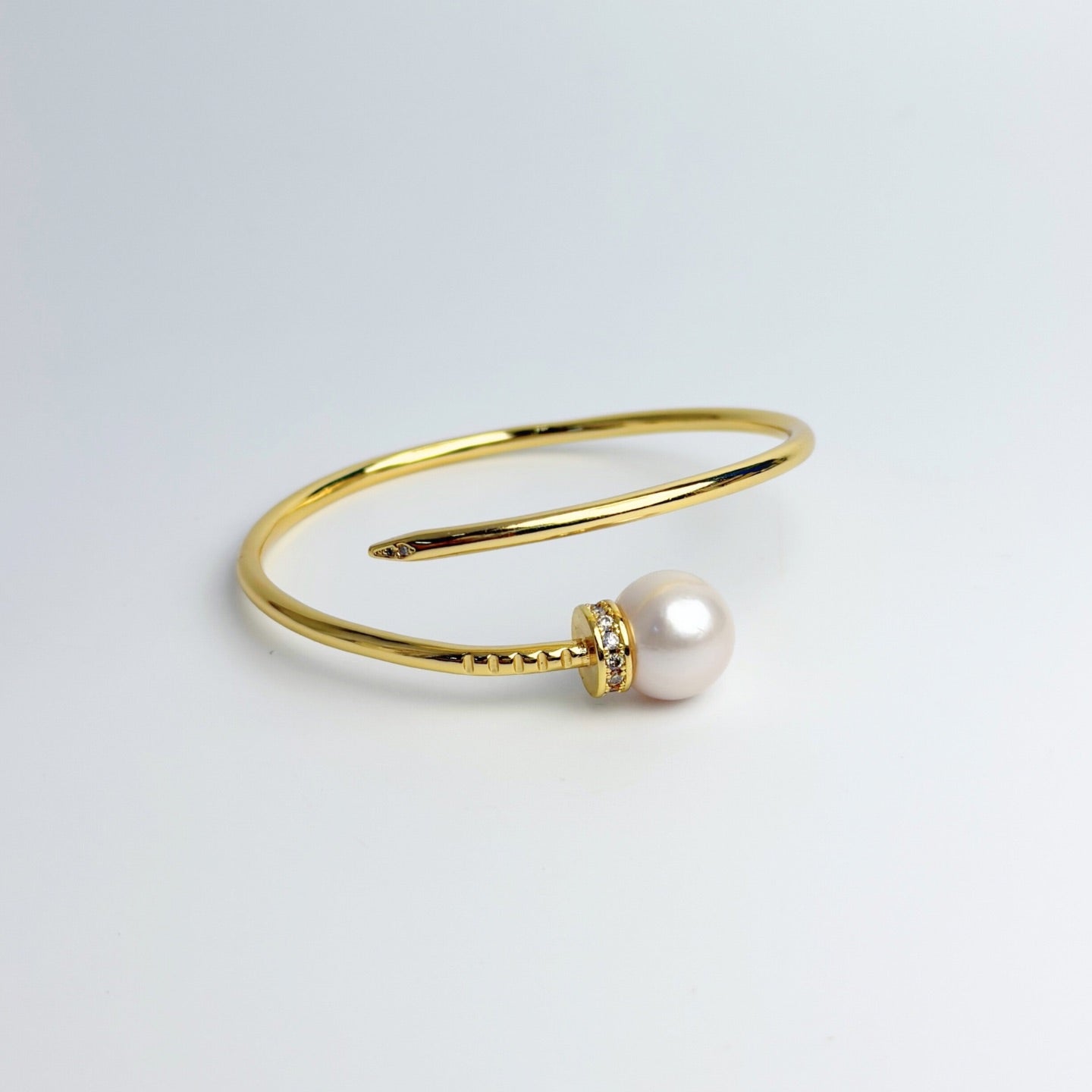 Edison Pearl 18K Gold Coated Bangle