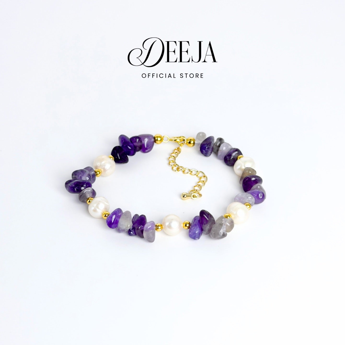 Deeja • Natural Gemstones and Freshwater Pearl Bracelet FPE10105