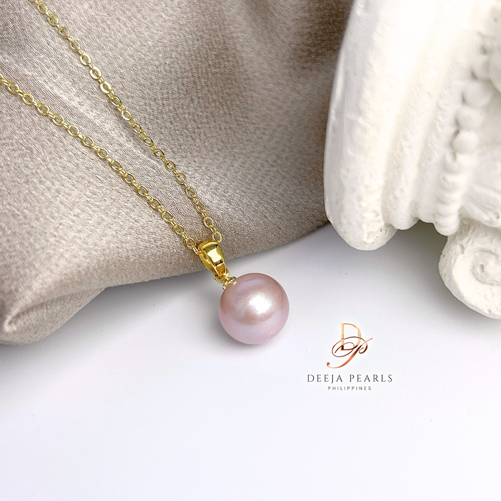 EPN104 • Pink Edison Pearl Pendant Necklace