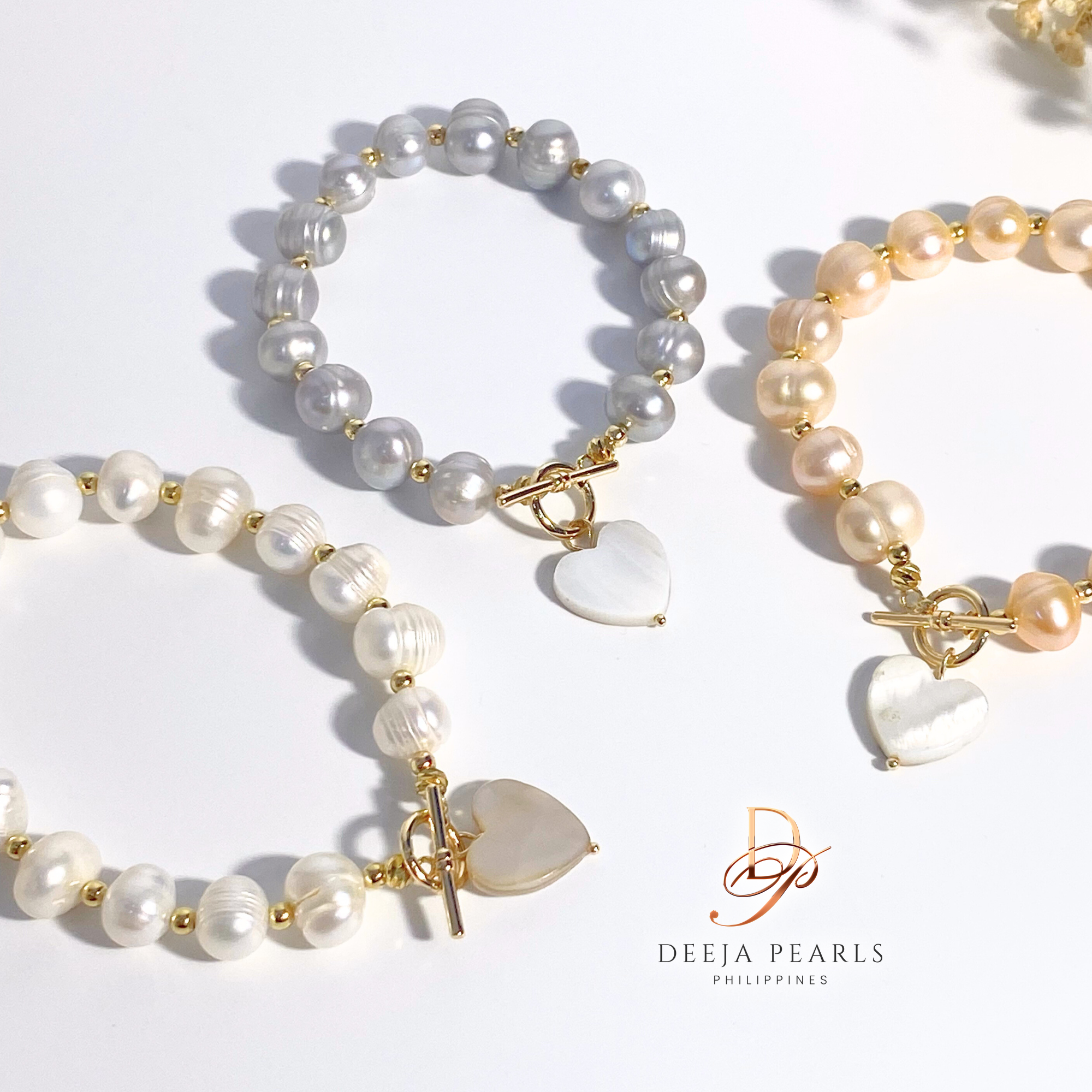 DPB148 • Freshwater Pearl Bracelet with Mother of Pearl