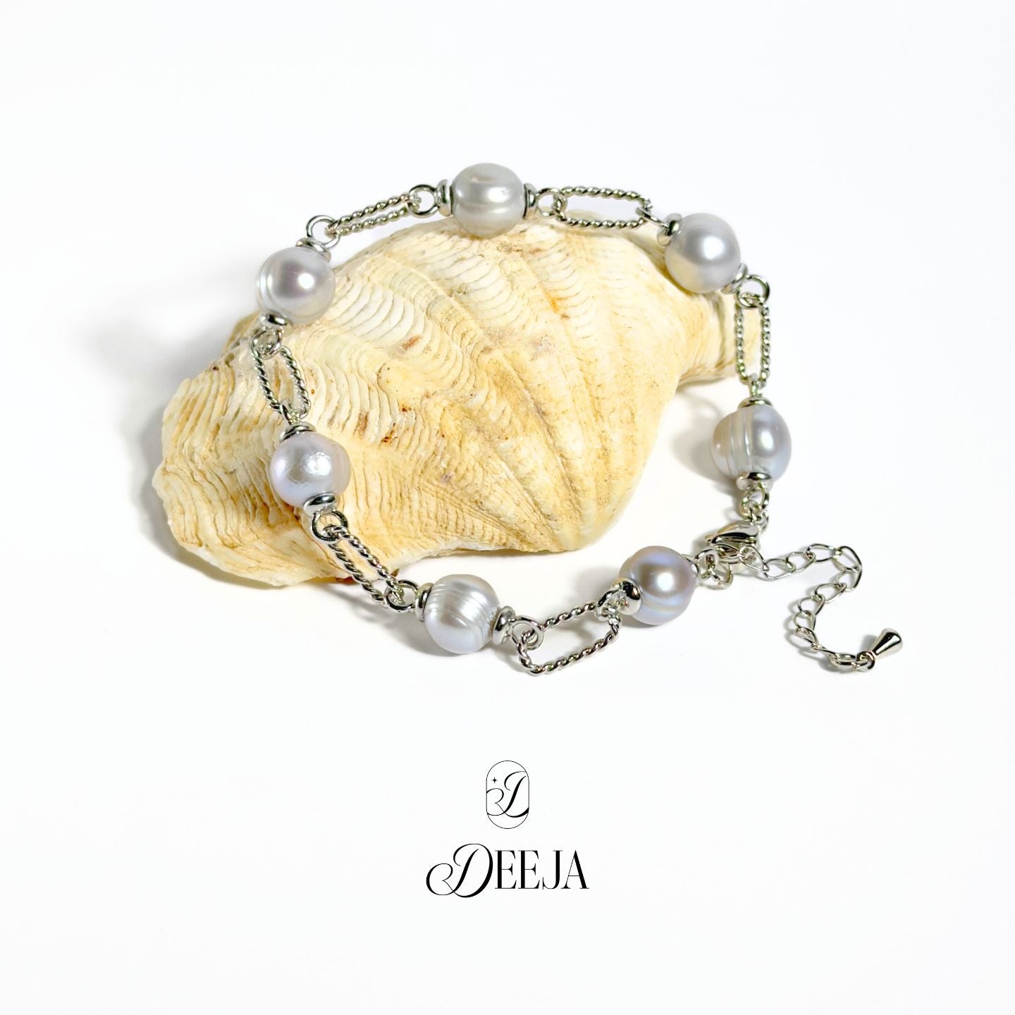 Kristine | Freshwater Pearl Station Bracelet • FWB01
