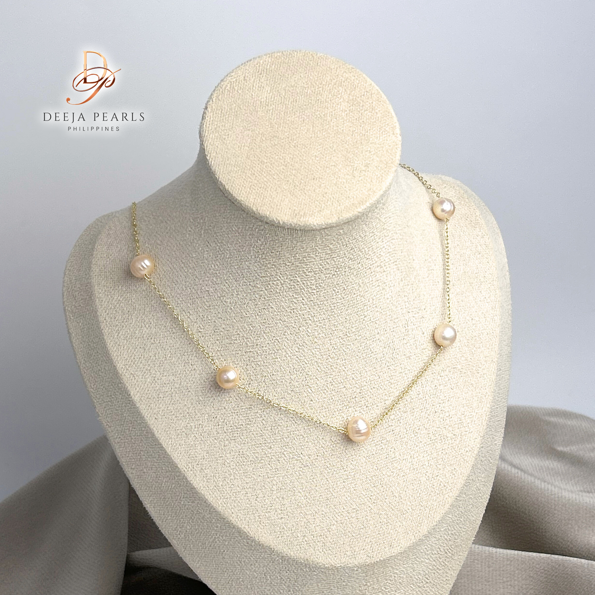 DPN114 • Freshwater Pearl Station Necklace
