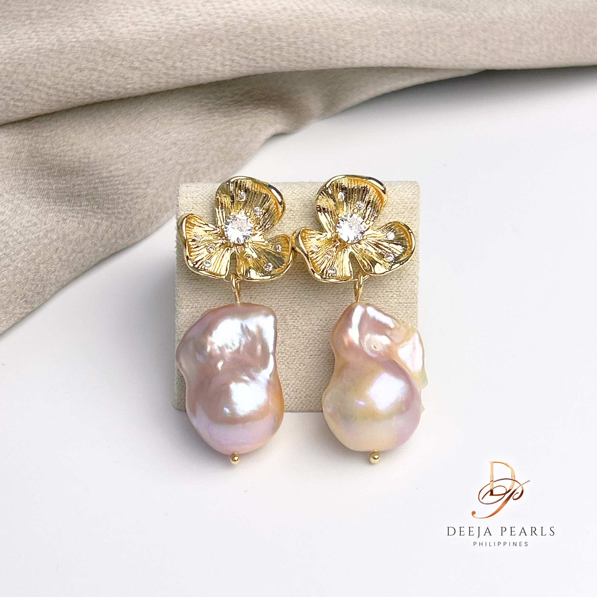 DPE119 • Baroque Freshwater Pearl Dangle Earrings