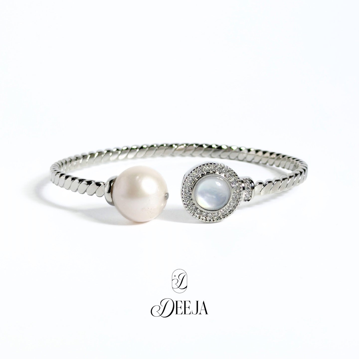 Chelsea | Edison Freshwater Pearl Bangle • FWB12
