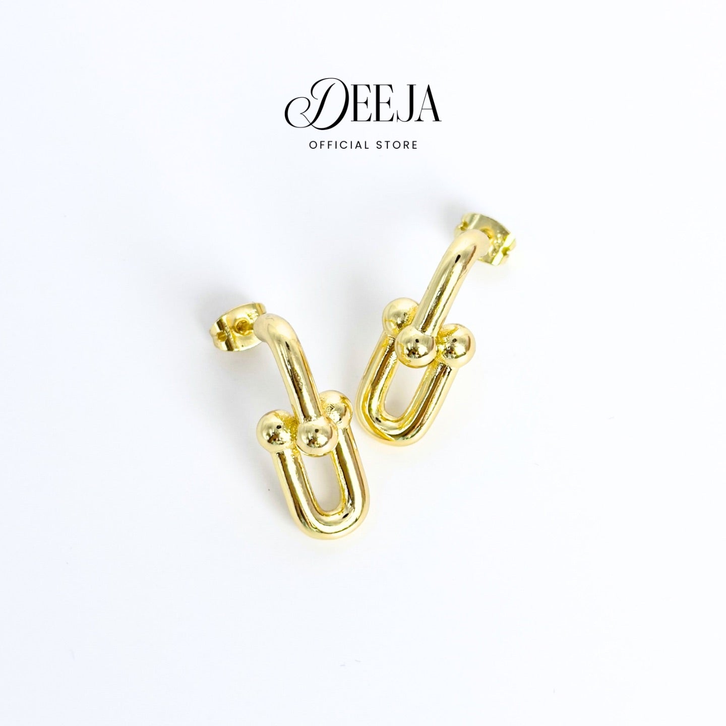 Deeja • Hardwear Stud Earrings 18K Gold Coated XN10850