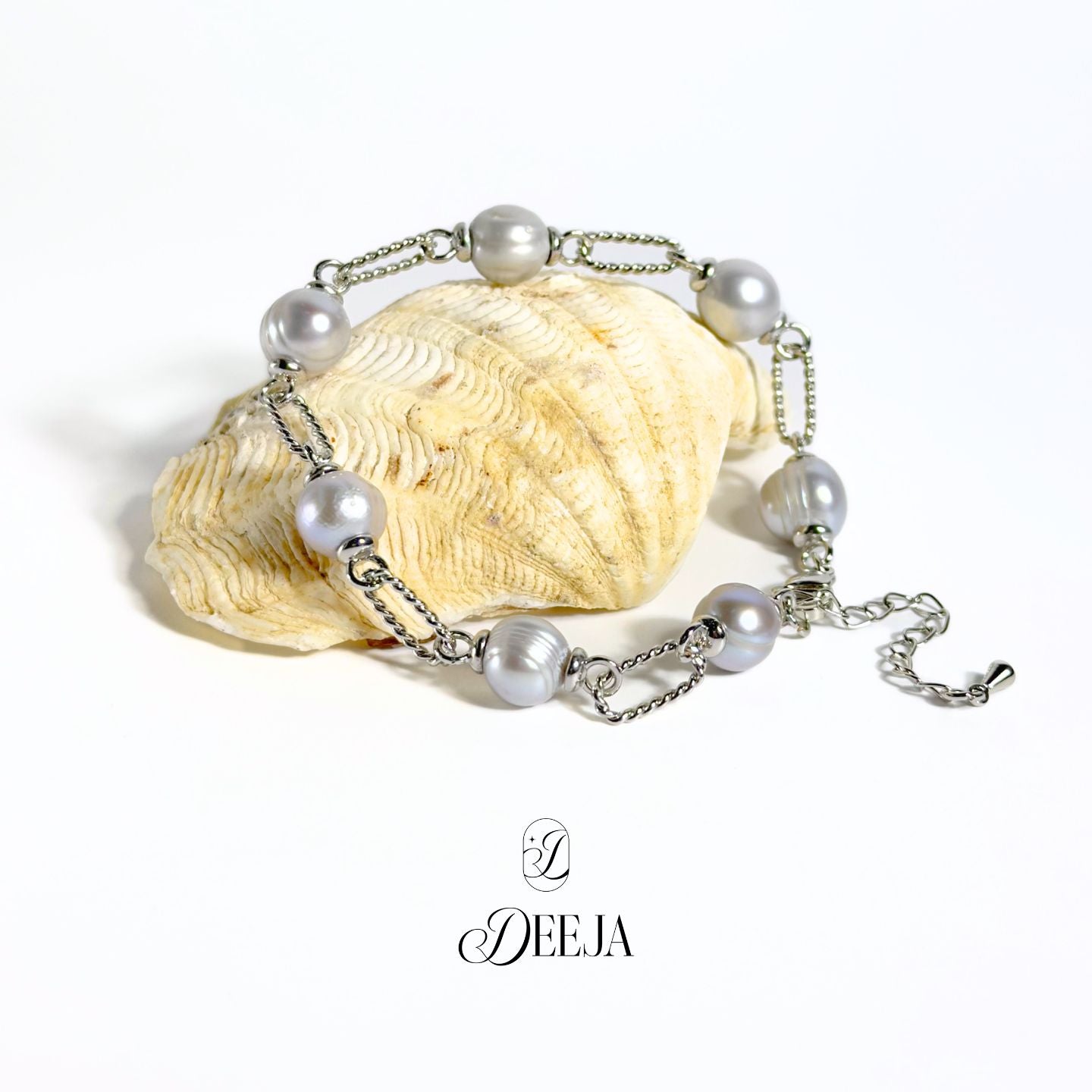Kristine | Freshwater Pearl Station Bracelet • FWB01