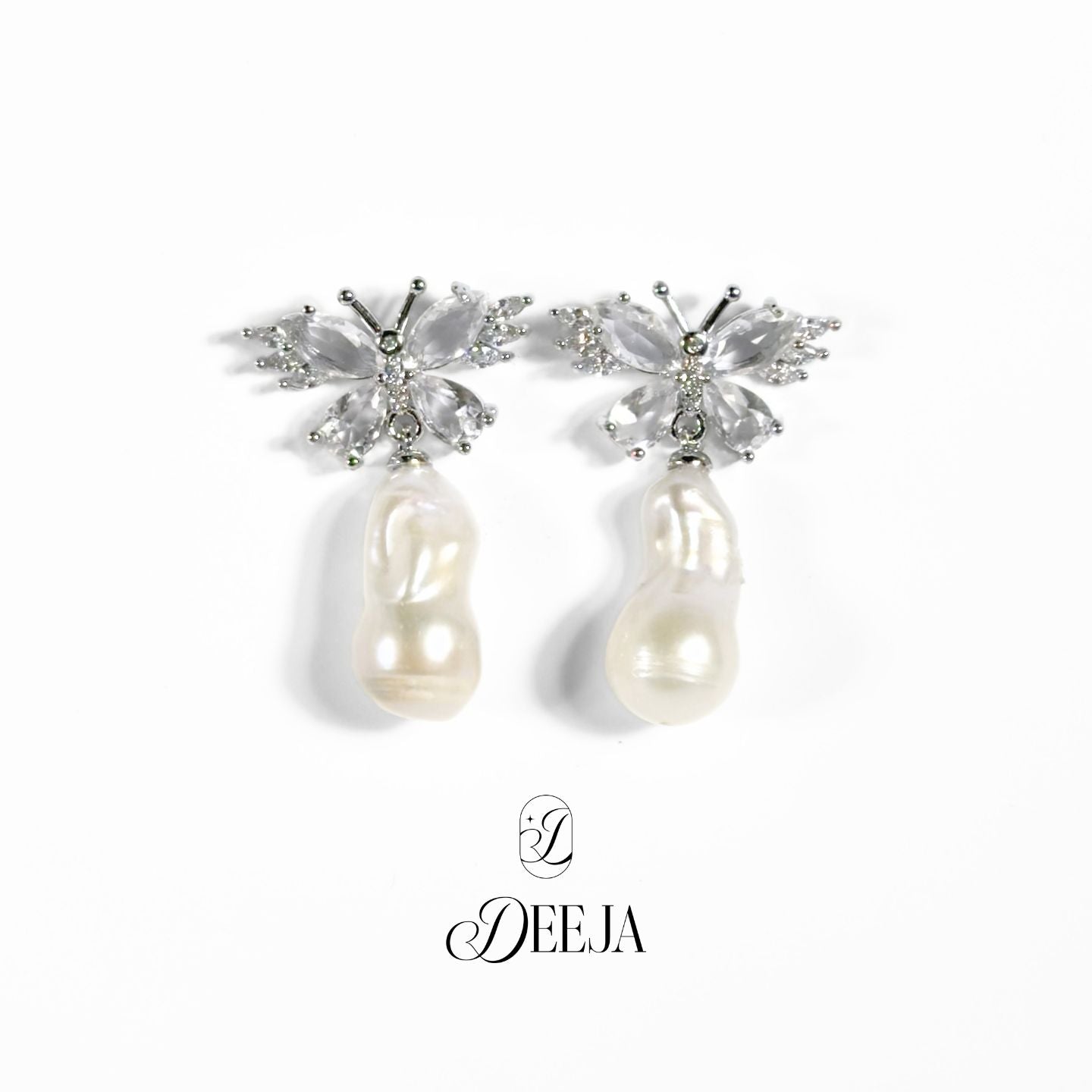 Baroque Freshwater Pearl Dangling Earrings • FWE24