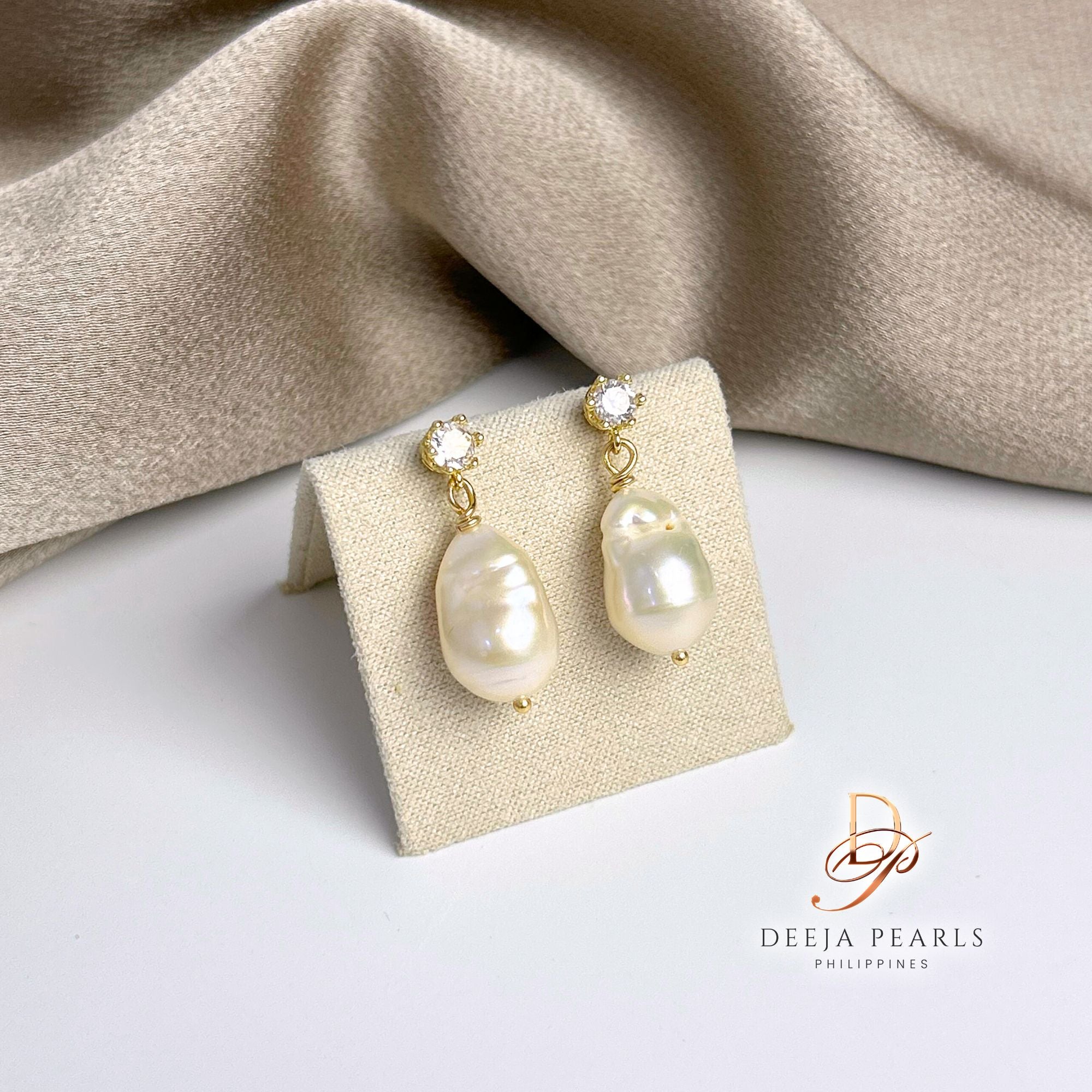 DPE120 • Baroque Freshwater Pearl Dangle Earrings