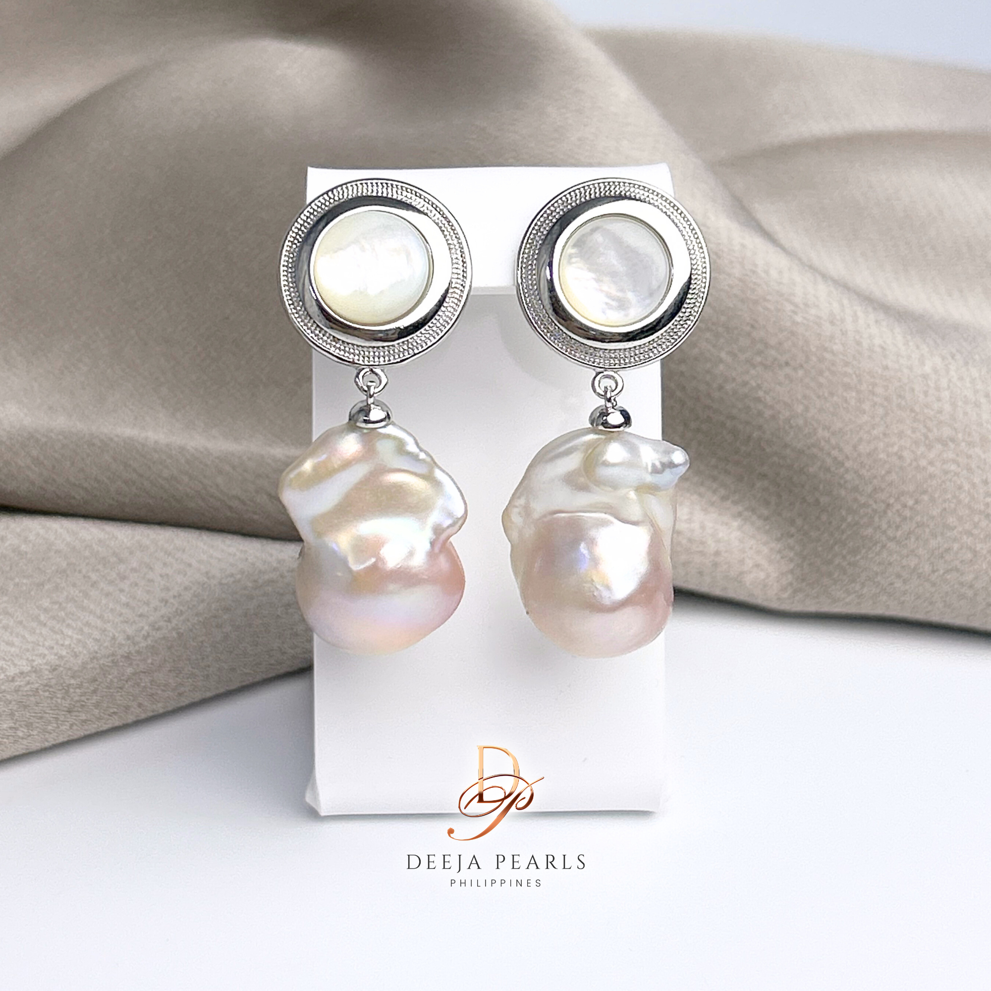 DPE163 • Baroque Freshwater Pearl Dangle Earrings
