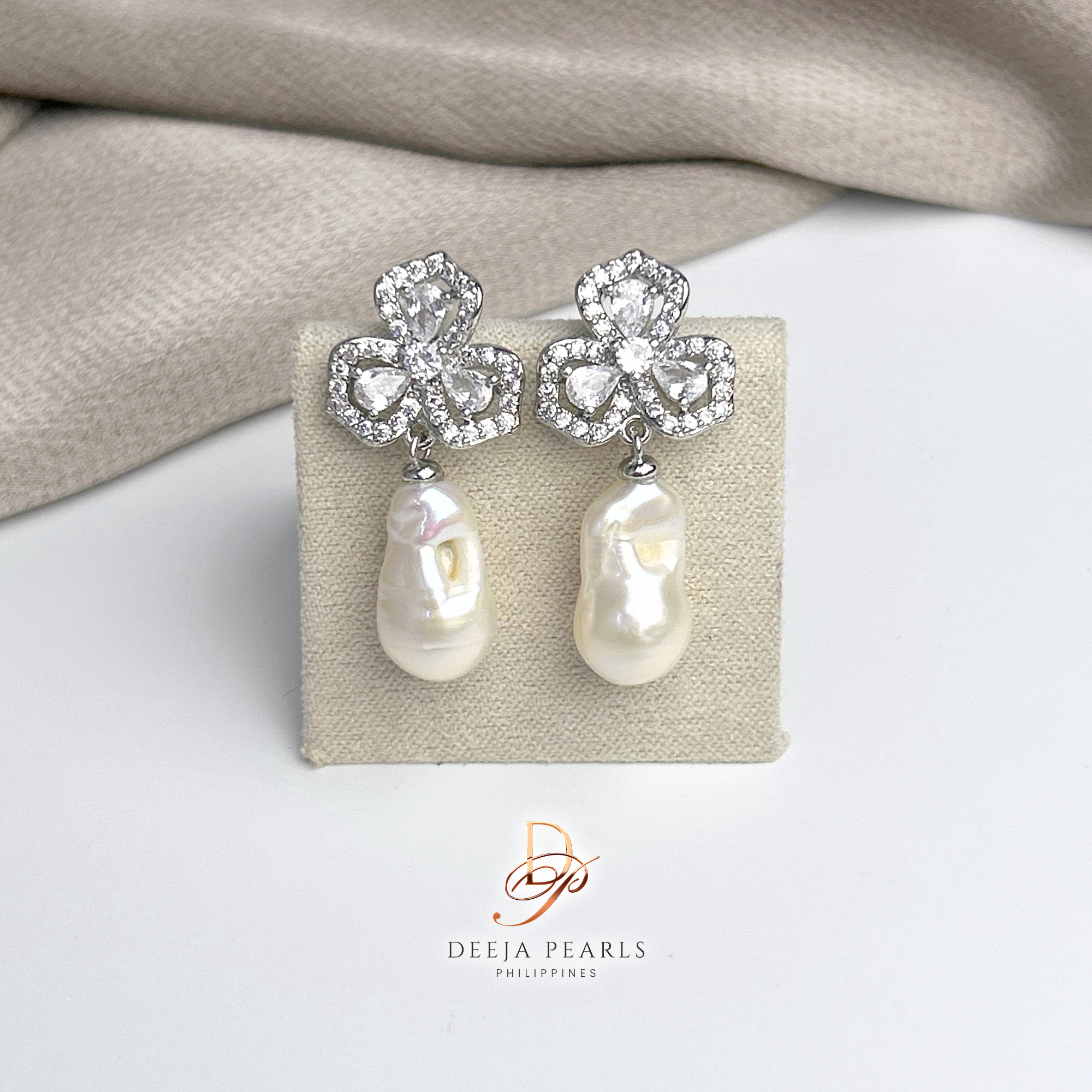 DPE154 • Baroque Freshwater Pearl Dangle Earrings