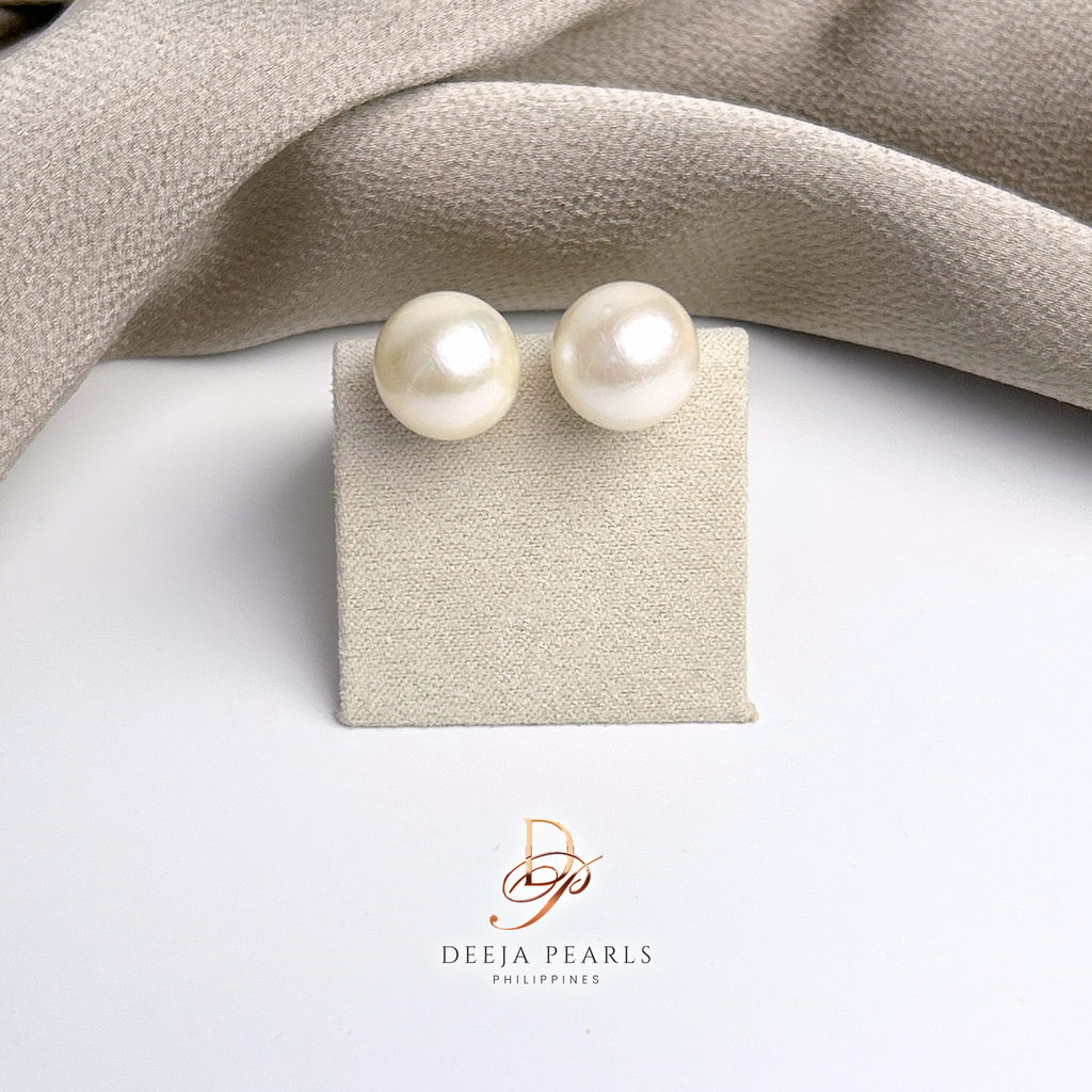 DPE132 • Edison Pearl Round AA Stud Earrings