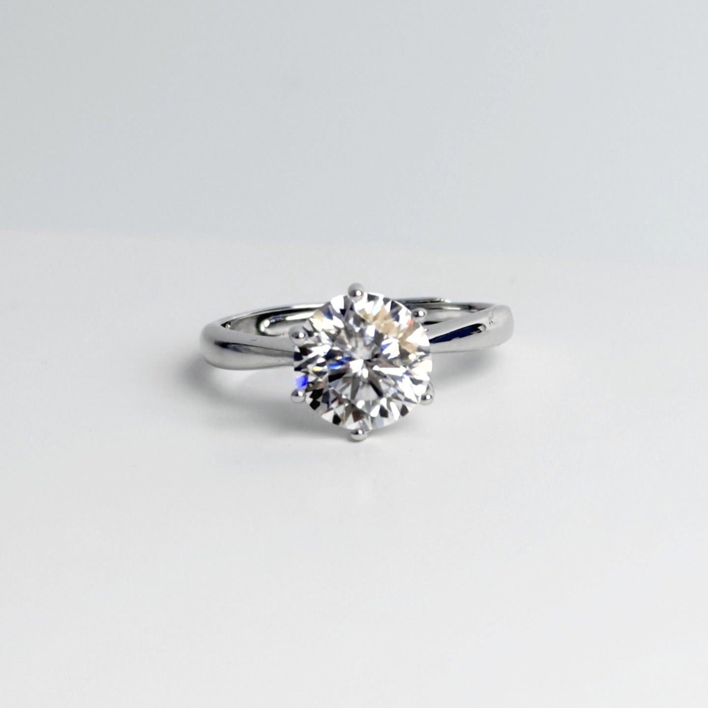 Moissanite 2ct Classic Solitaire Ring