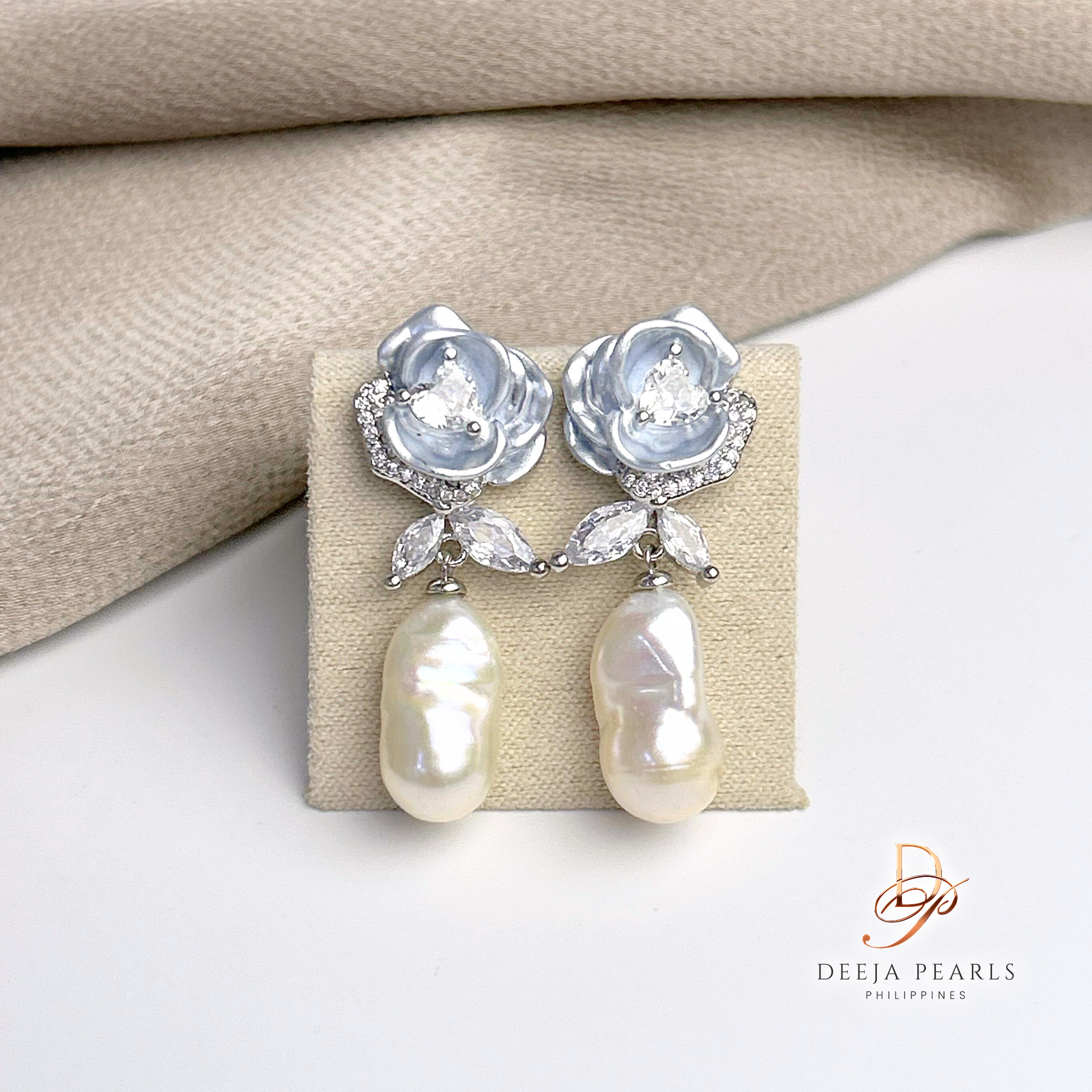 DPE175 • Baroque Freshwater Pearl Dangle Earrings