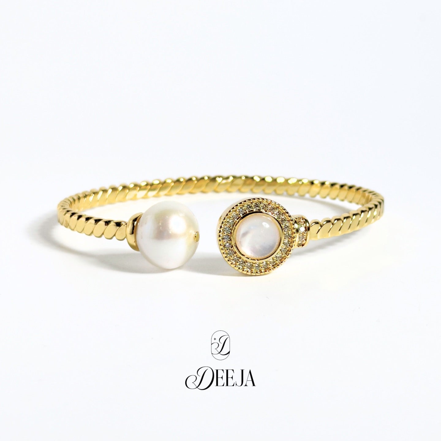 Chelsea | Edison Freshwater Pearl Bangle • FWB12