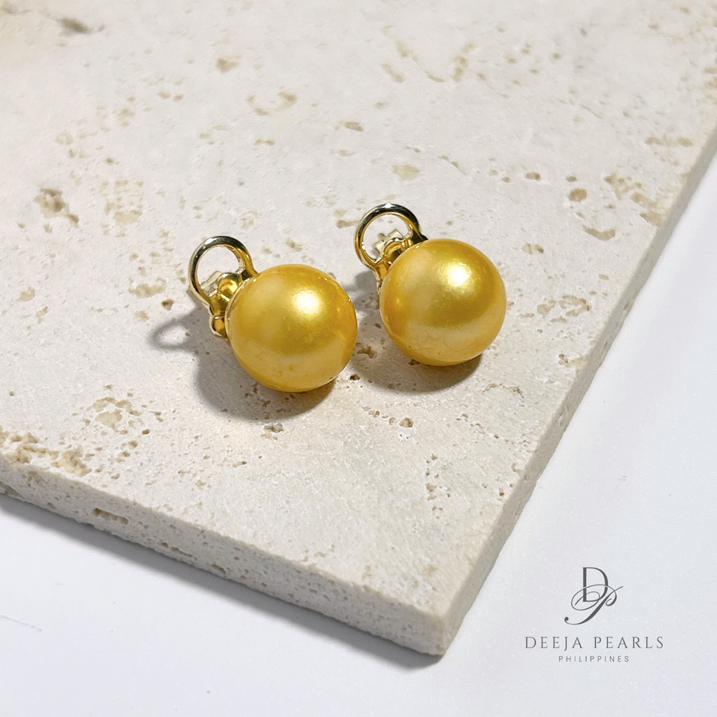 DPE132 • Edison Pearl Round AA Stud Earrings