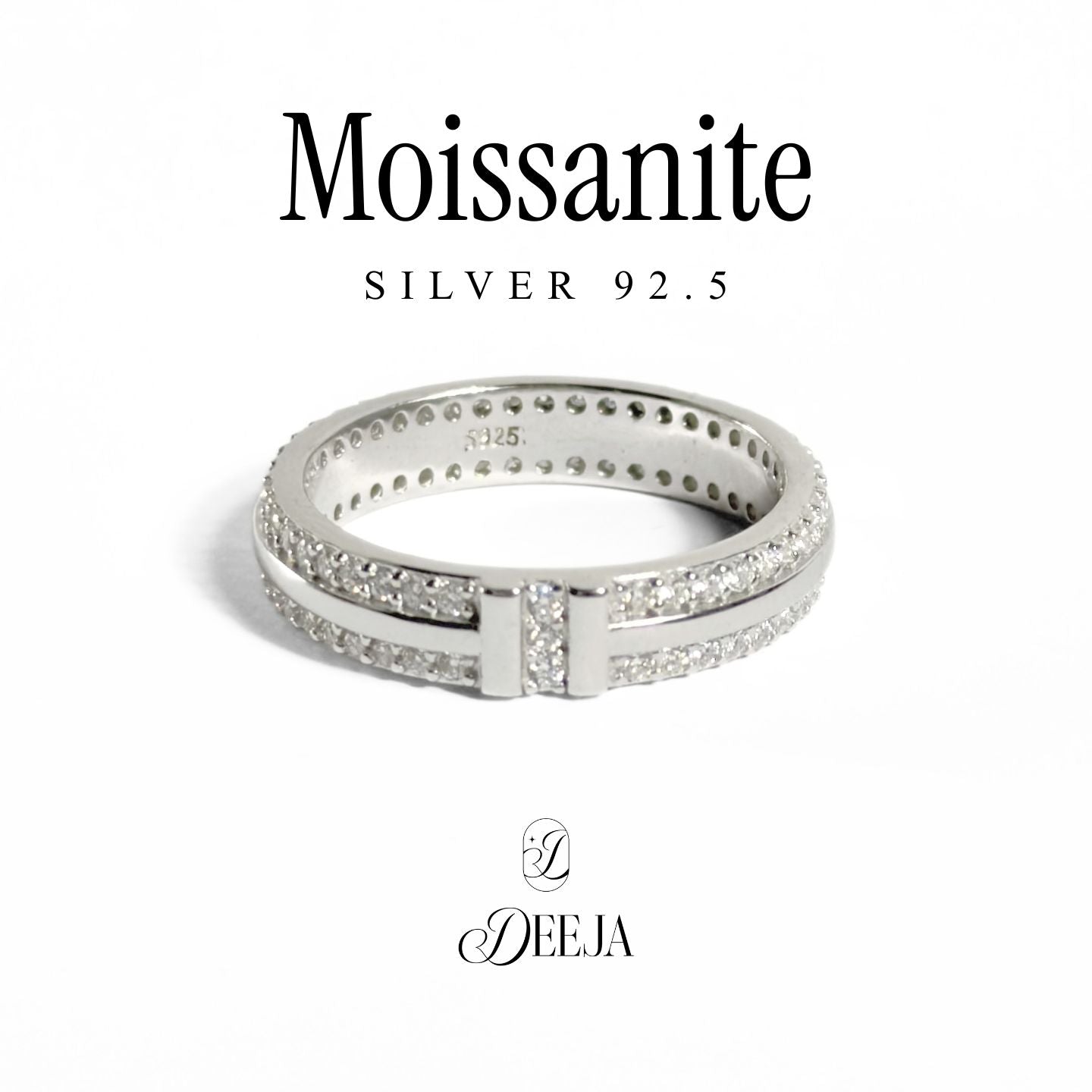 Moissanite Full Eternity Ring MRE01