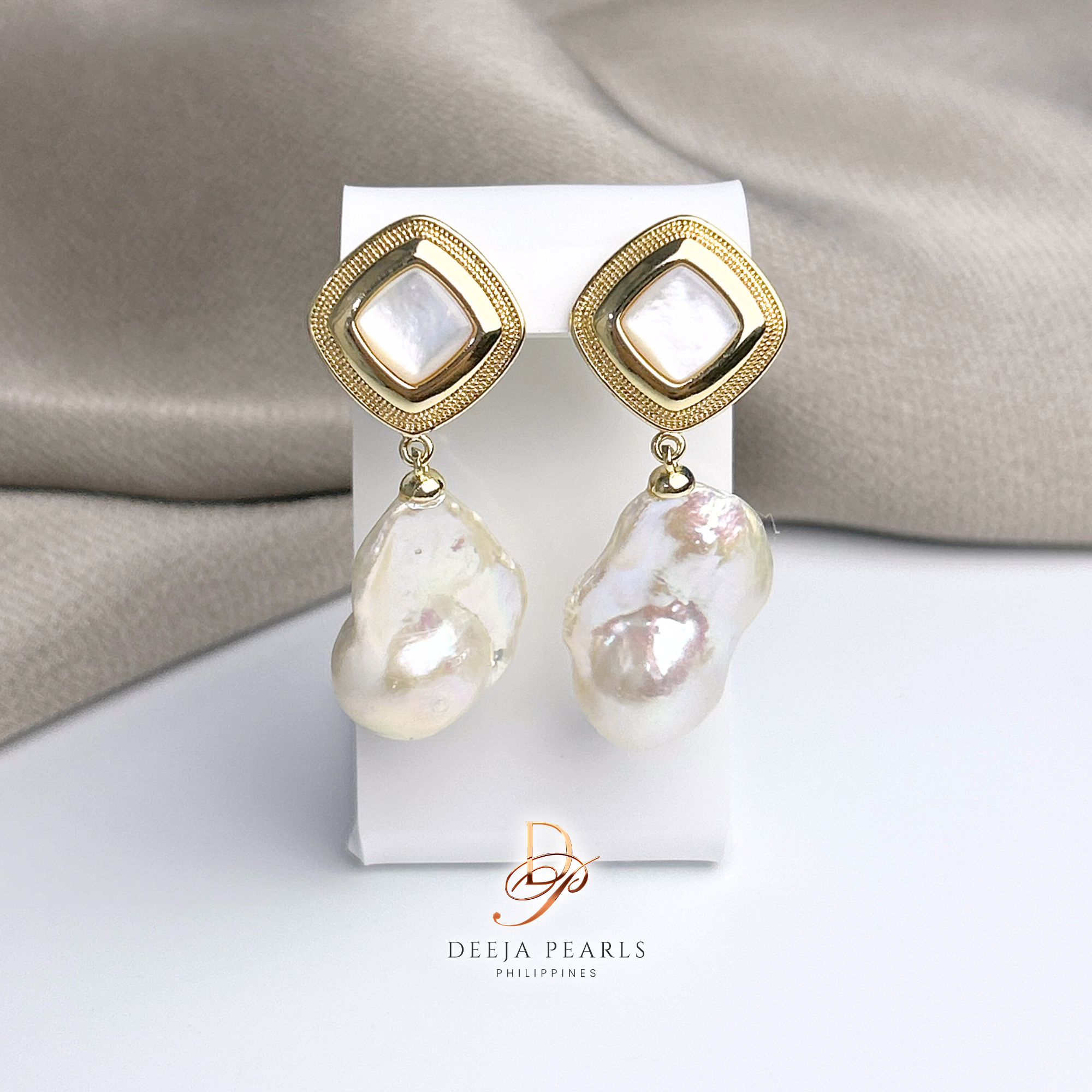DPE153 • Baroque Freshwater Pearl Dangle Earrings