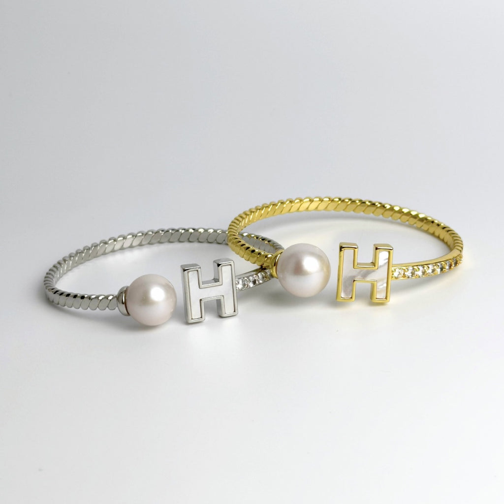 Edison Pearl 18K Gold Coated Bangle