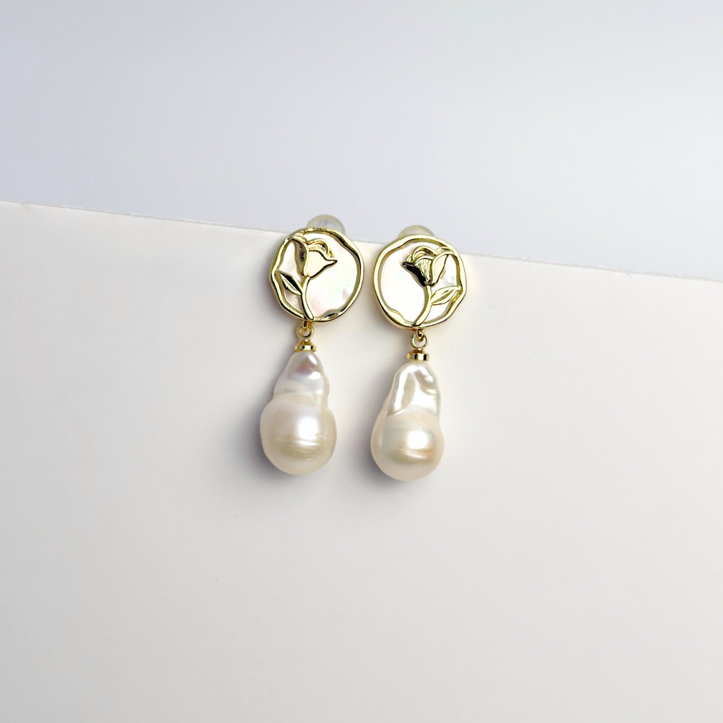 Freshwater Pearl Baroque Dangling Earrings