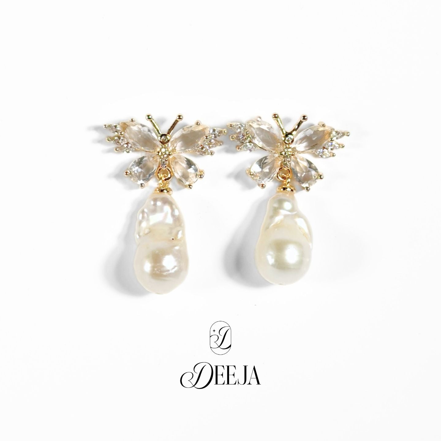 Baroque Freshwater Pearl Dangling Earrings • FWE24