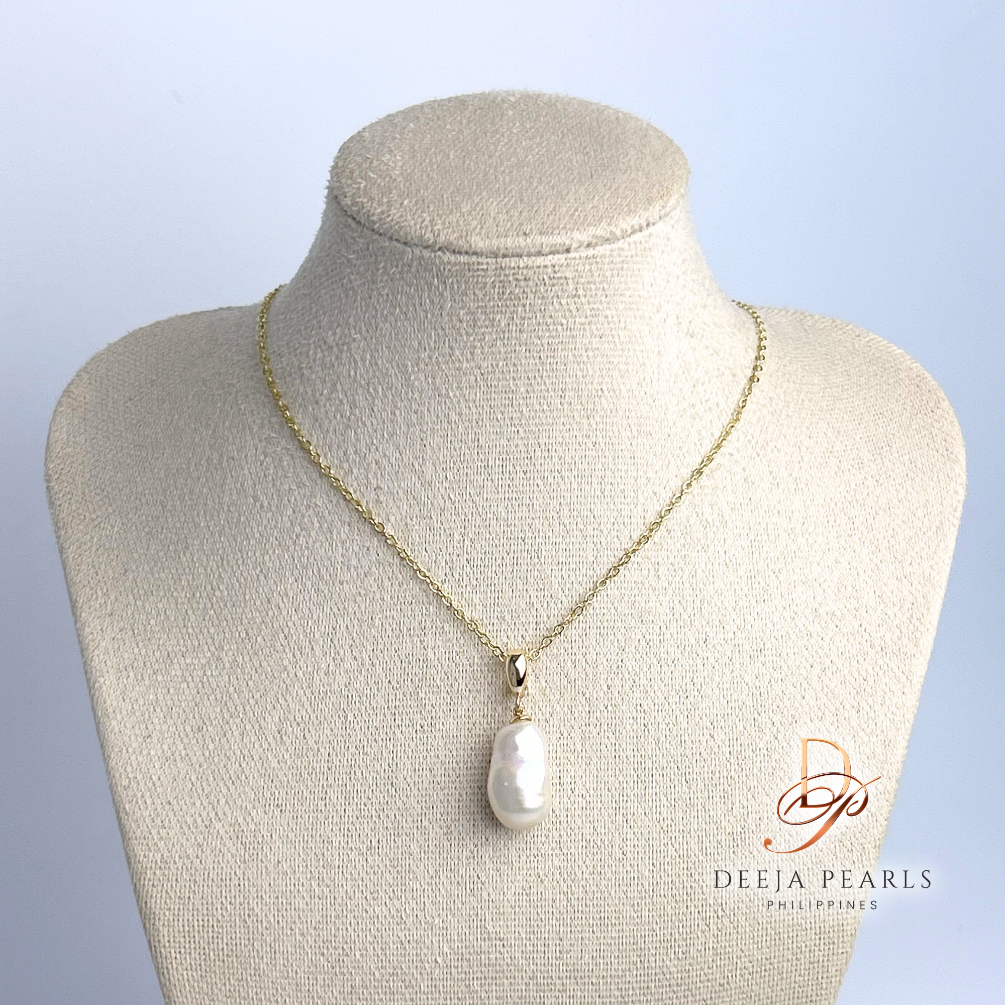 DPN125 • Baroque Freshwater Pearl Pendant Necklace