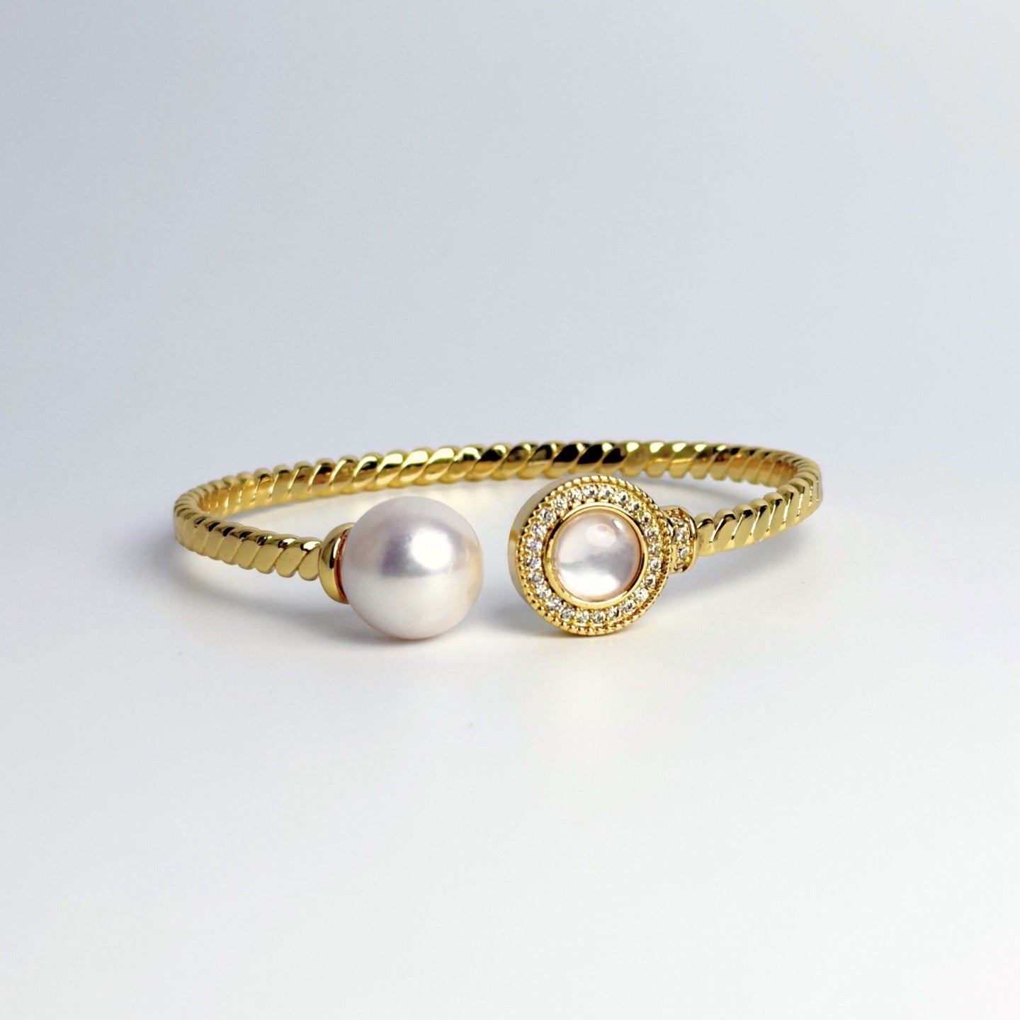 Edison Pearl 18K Gold Coated Bangle
