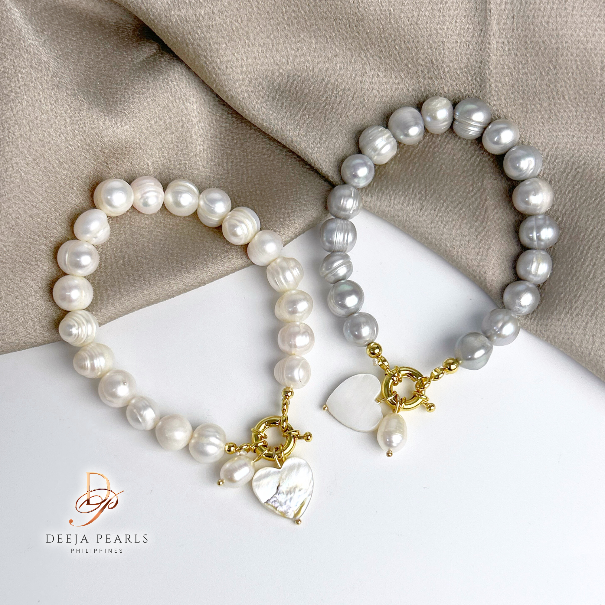 DPB119 • Freshwater Pearl Bracelet with Mother of Pearl