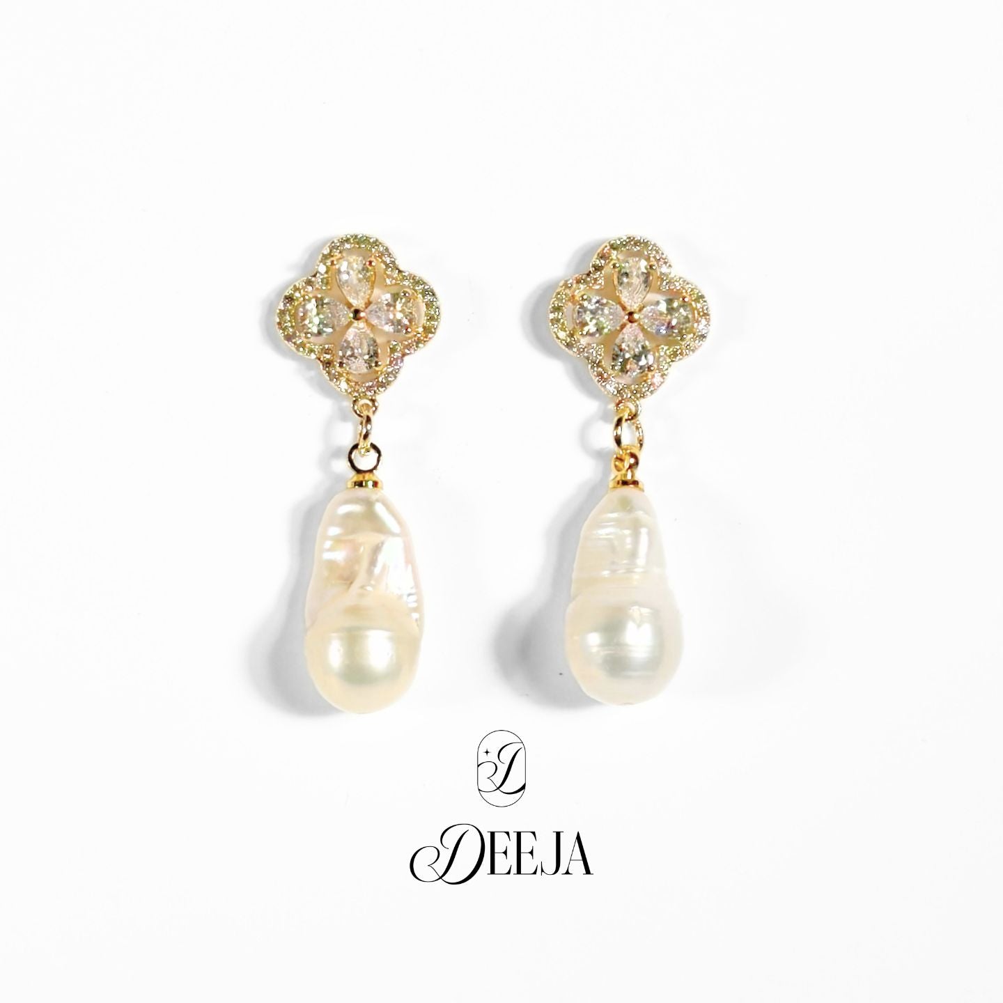 Baroque Freshwater Pearl Dangling Earrings • FWE28