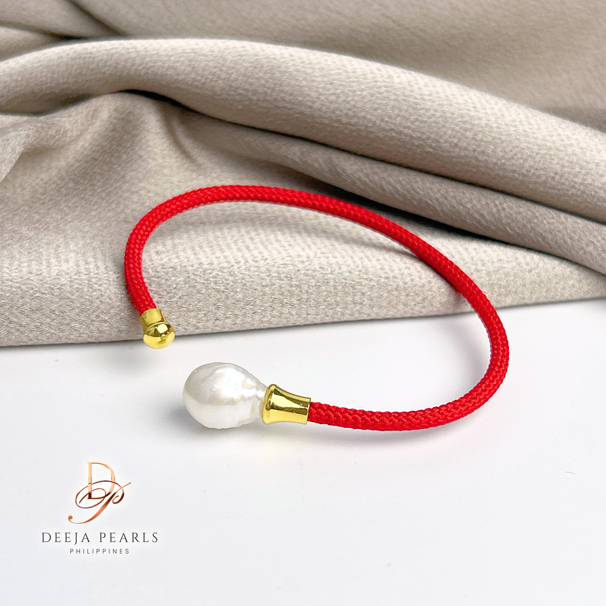 DPB138 • Baroque Freshwater Pearl Sporty String Bangle