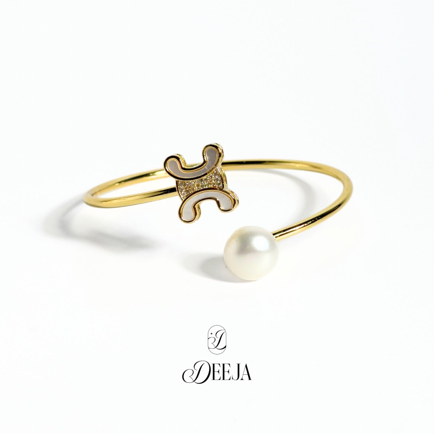 Celina | Freshwater Pearl Bangle • FWB17