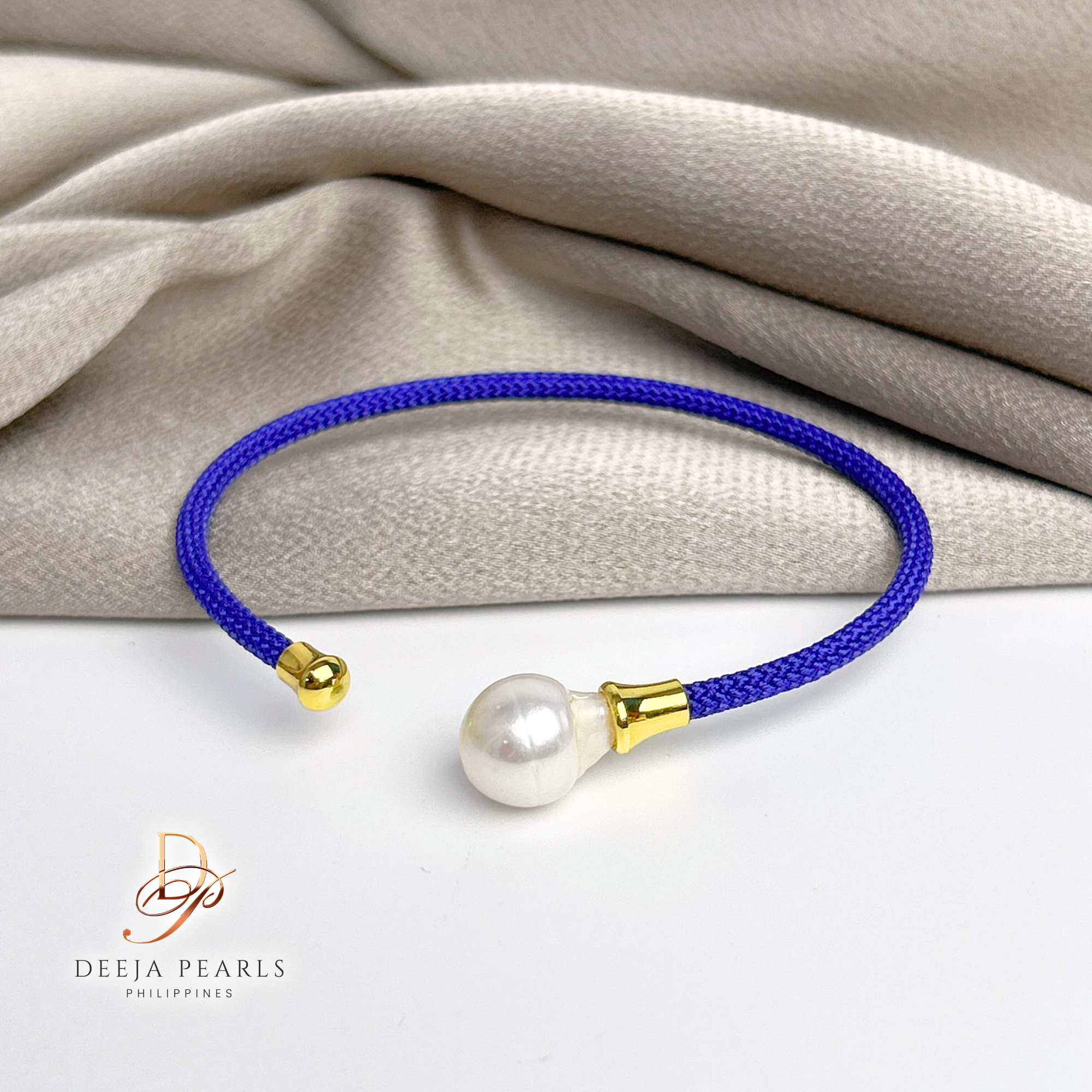 DPB138 • Baroque Freshwater Pearl Sporty String Bangle