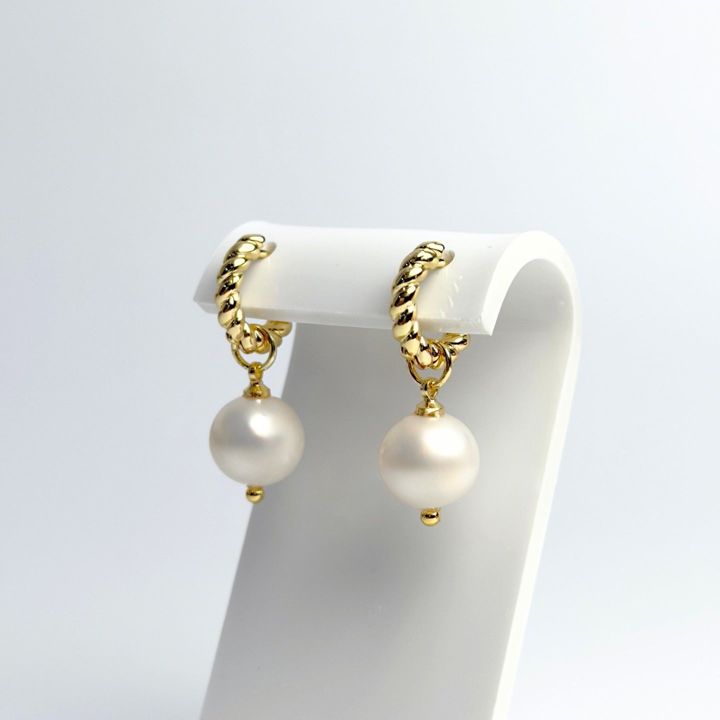 Freshwater Pearl Hoop Detachable Earrings