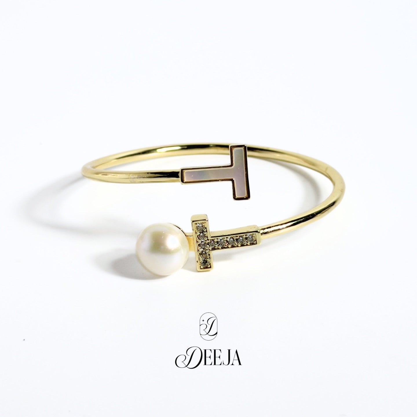 Talia | Freshwater Pearl Bangle • FWB18