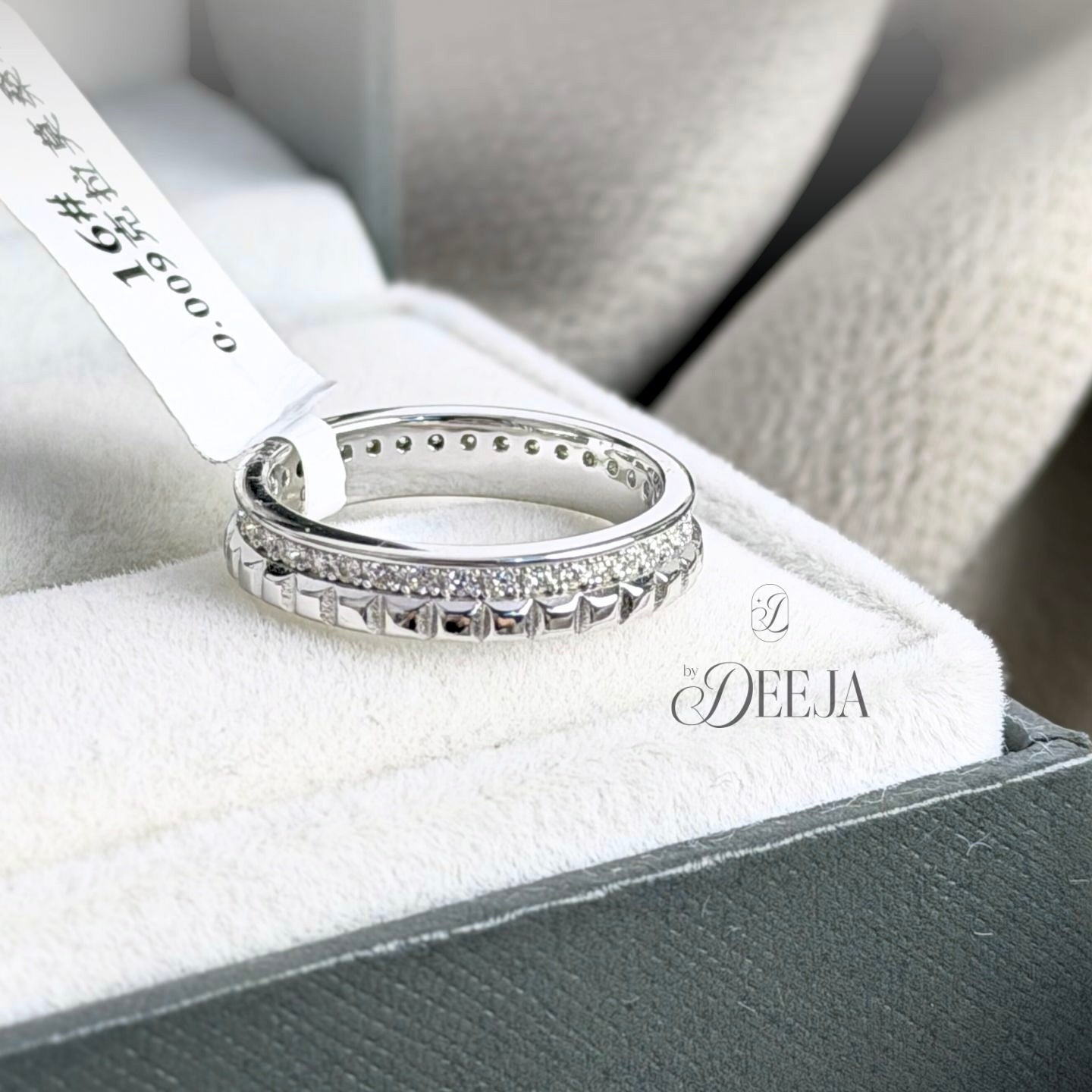 Moissanite 0.009ct Full Eternity Ring | DMR005