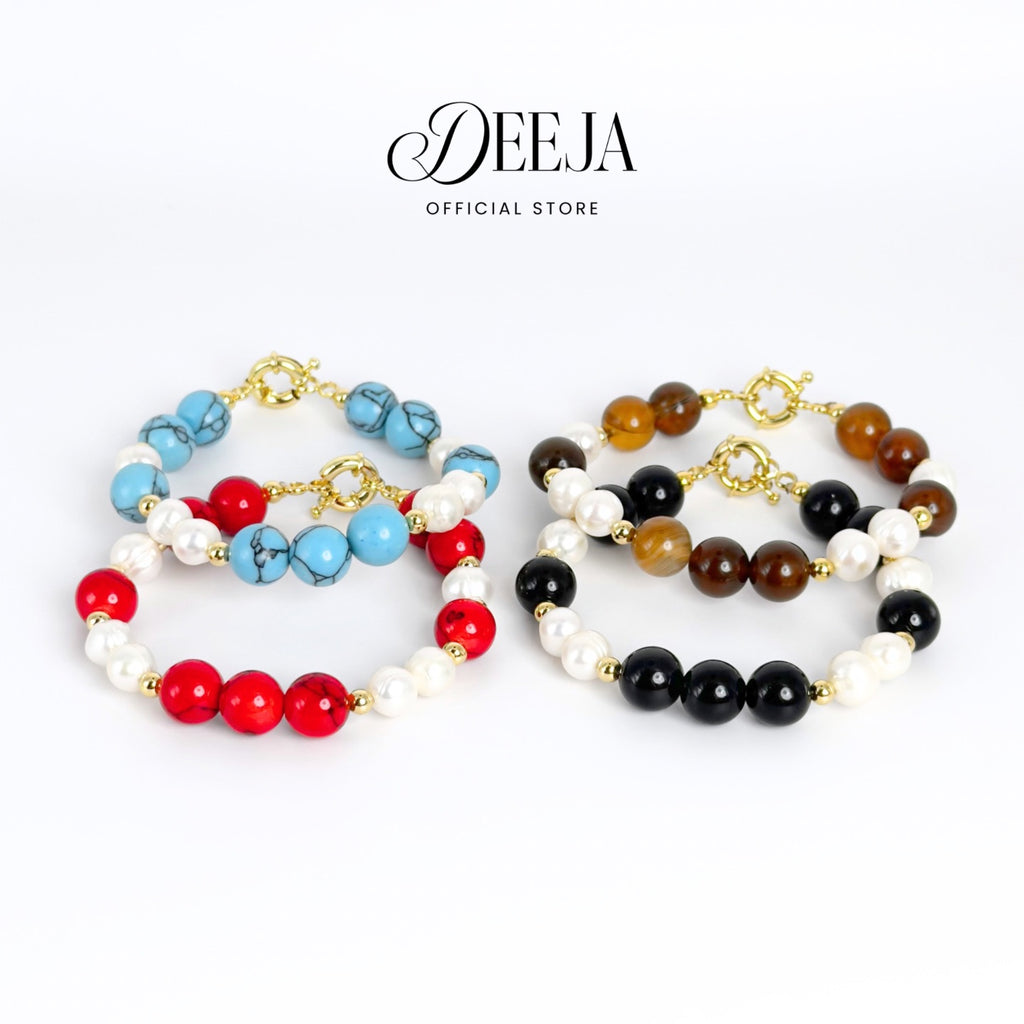 Deeja • Natural Gemstone Bracelet Freshwater Pearl FPB10140