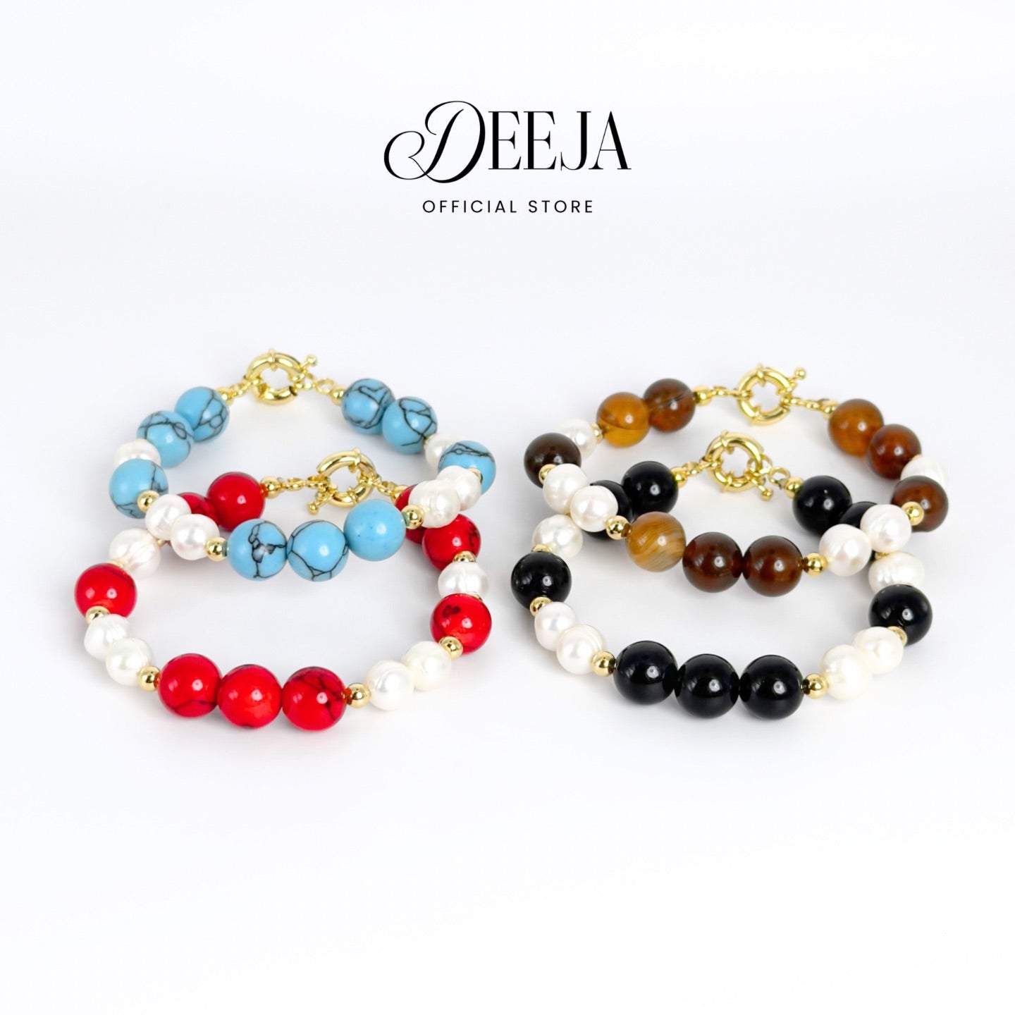 Deeja • Natural Gemstone Bracelet Freshwater Pearl FPB10140
