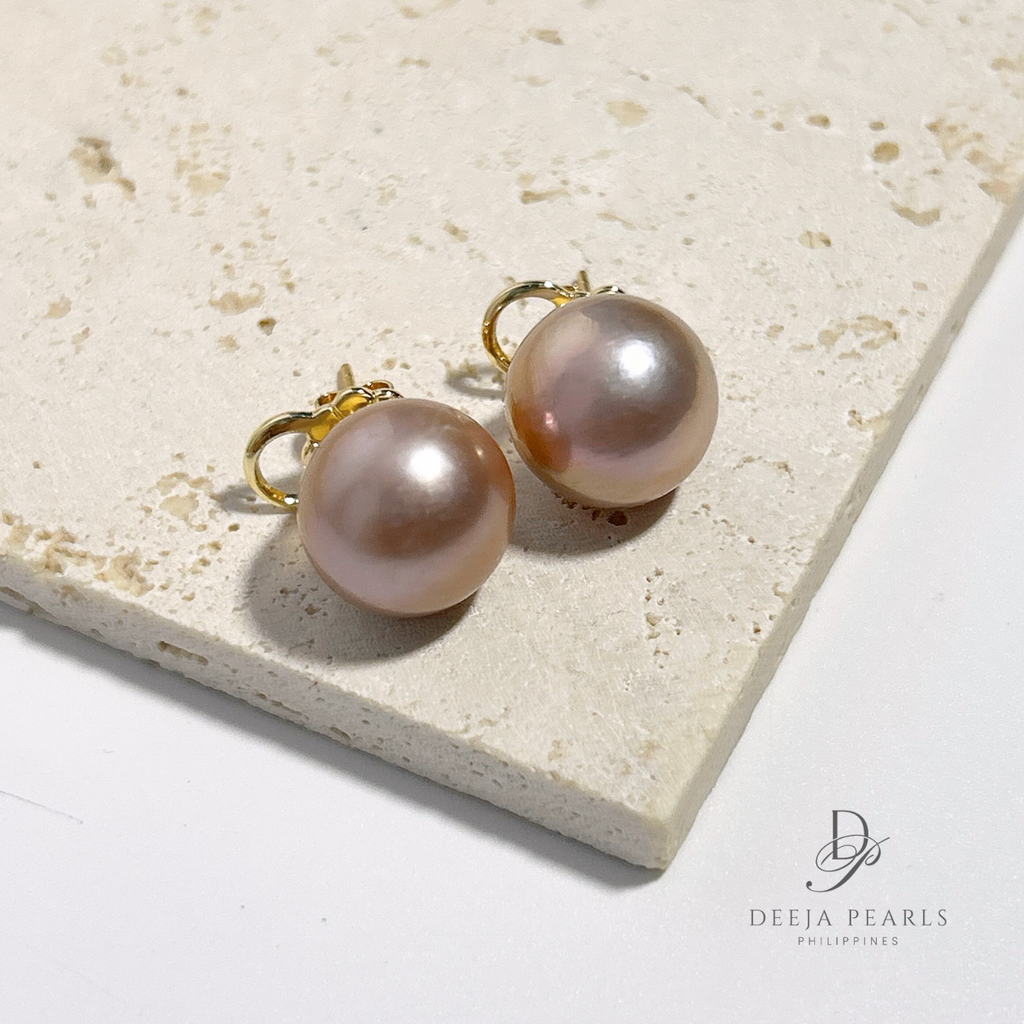 DPE132 • Edison Pearl Round AA Stud Earrings