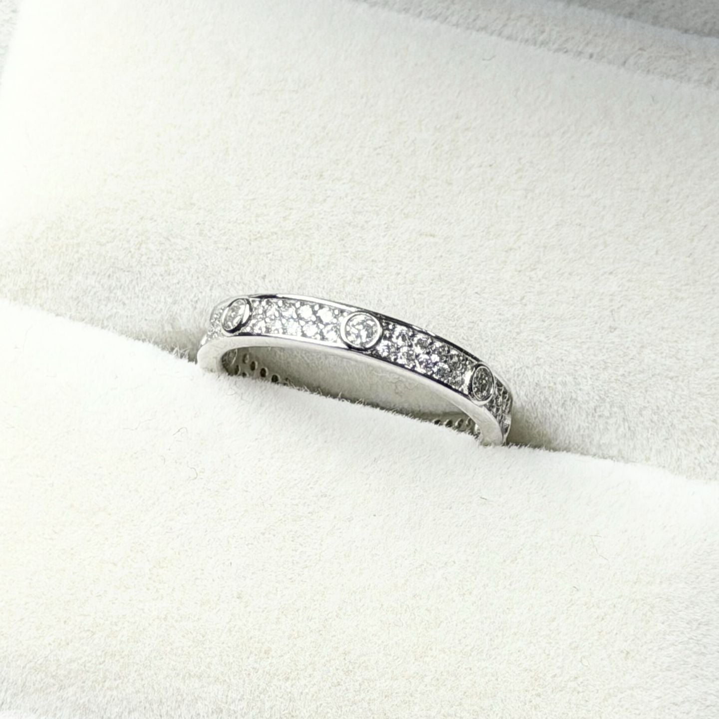 Moissanite 0.015ct Full Eternity Ring | DMR003