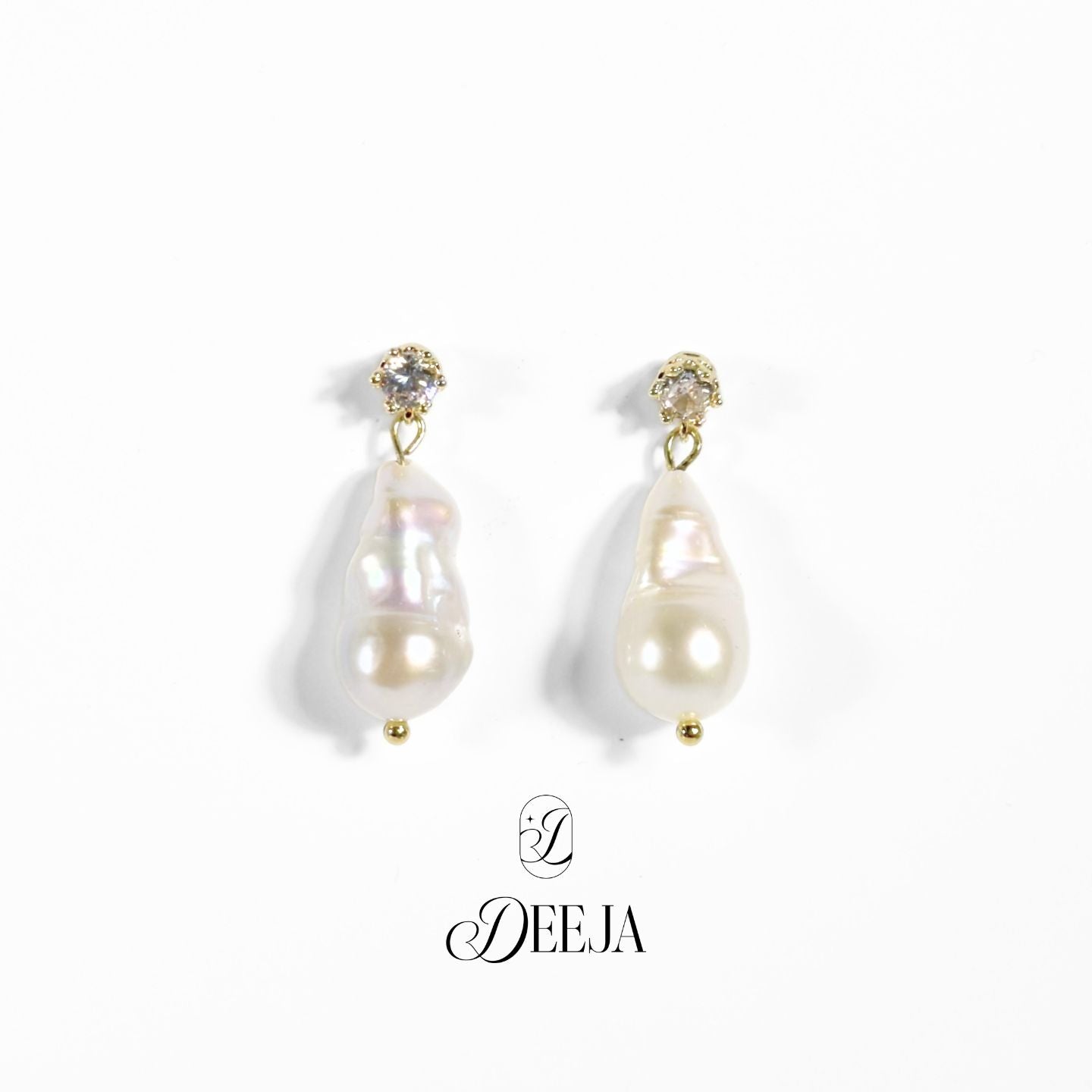 Baroque Freshwater Pearl Dangling Earrings • FWE25