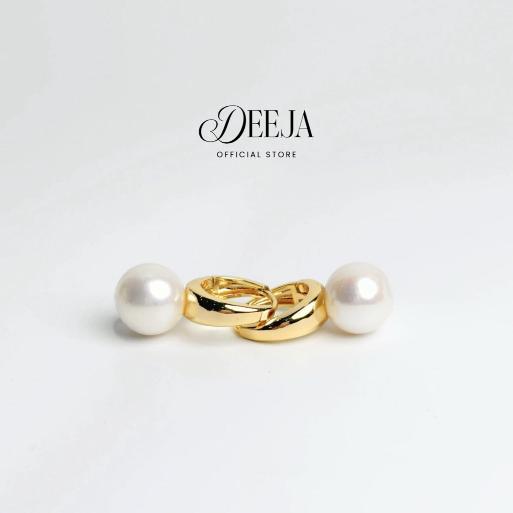 Deeja • Clip Huggie Earrings Freshwater Pearl FPE10132