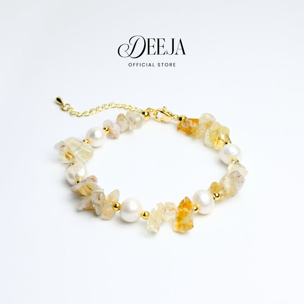 Deeja • Natural Gemstones and Freshwater Pearl Bracelet FPE10105