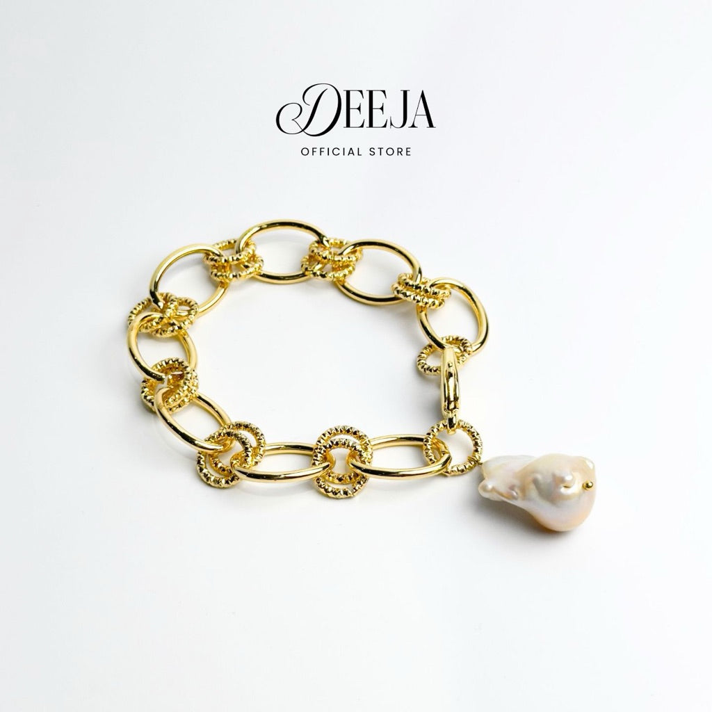 Deeja • Cleo Chunky Bracelet Baroque Freshwater Pearl FPB10235