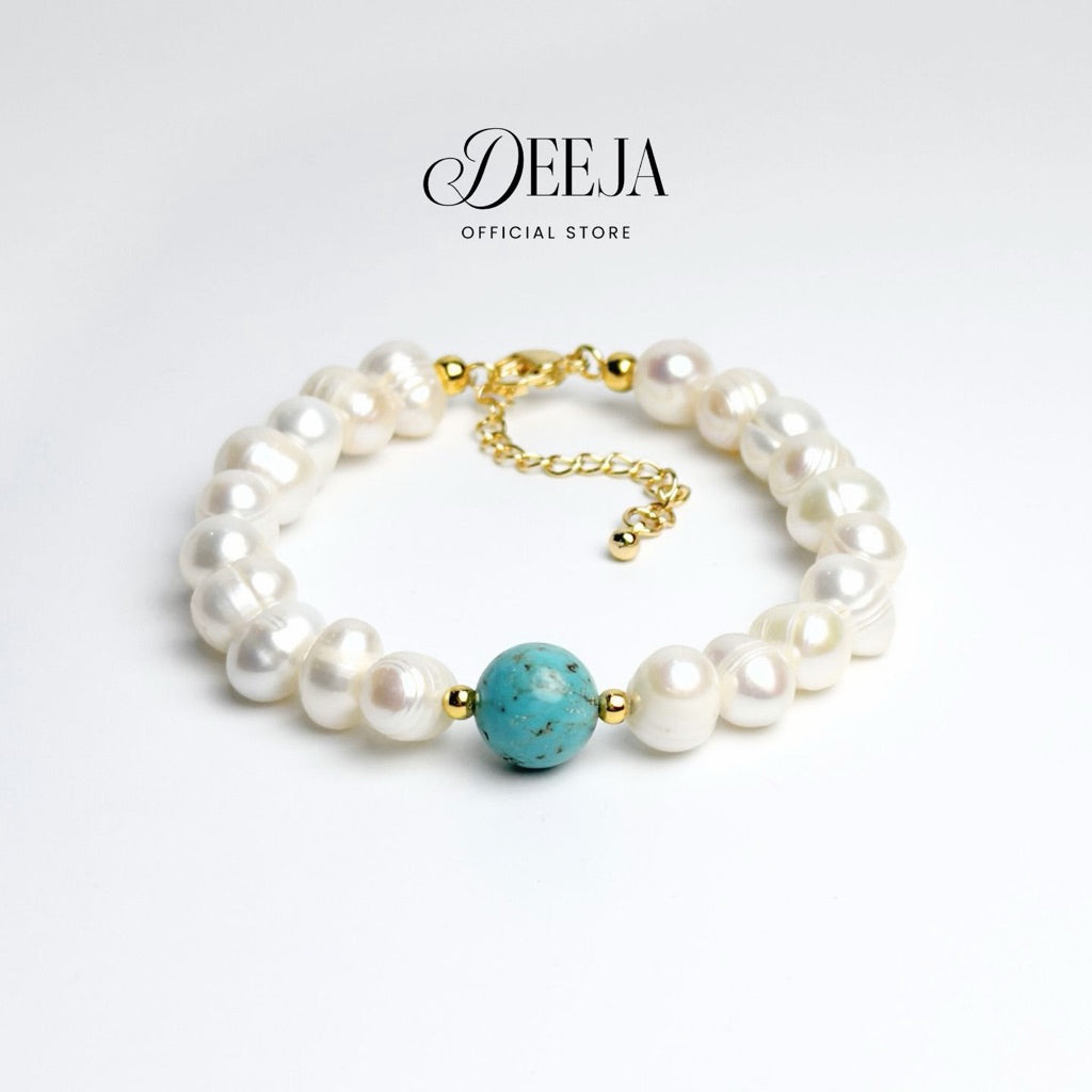 Deeja • Turquoise Freshwater Pearl Bracelet FPB10205